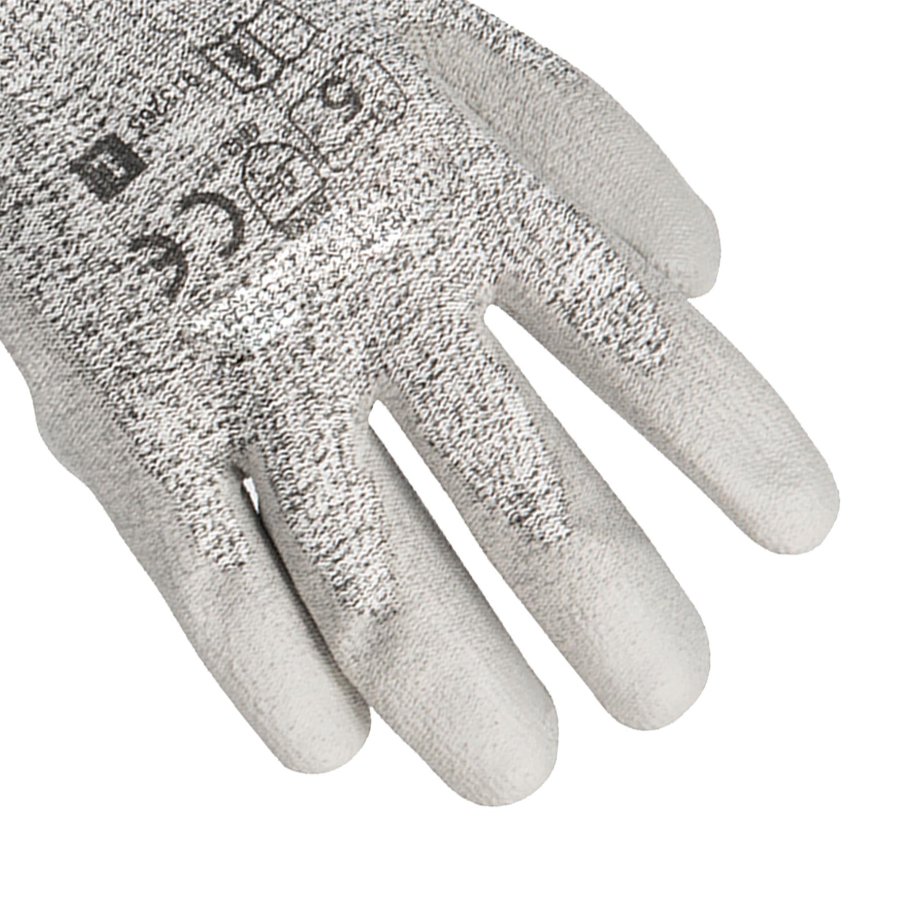 PU Palm Coated Work Gloves Garden Garage Cut Protection Very Strong Durable[Cut 5,20,DP01895]