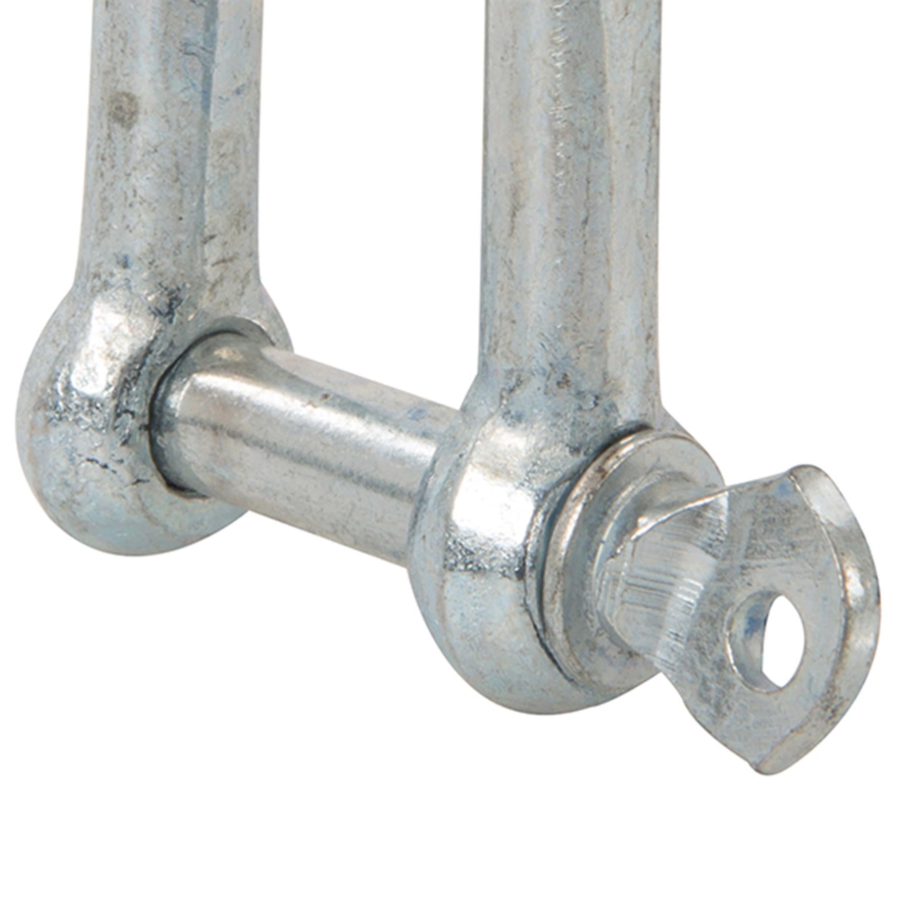 D Shackle Dee Link M10 2pc Galvanised Steel Lifting Towing Rigging Pin Loop