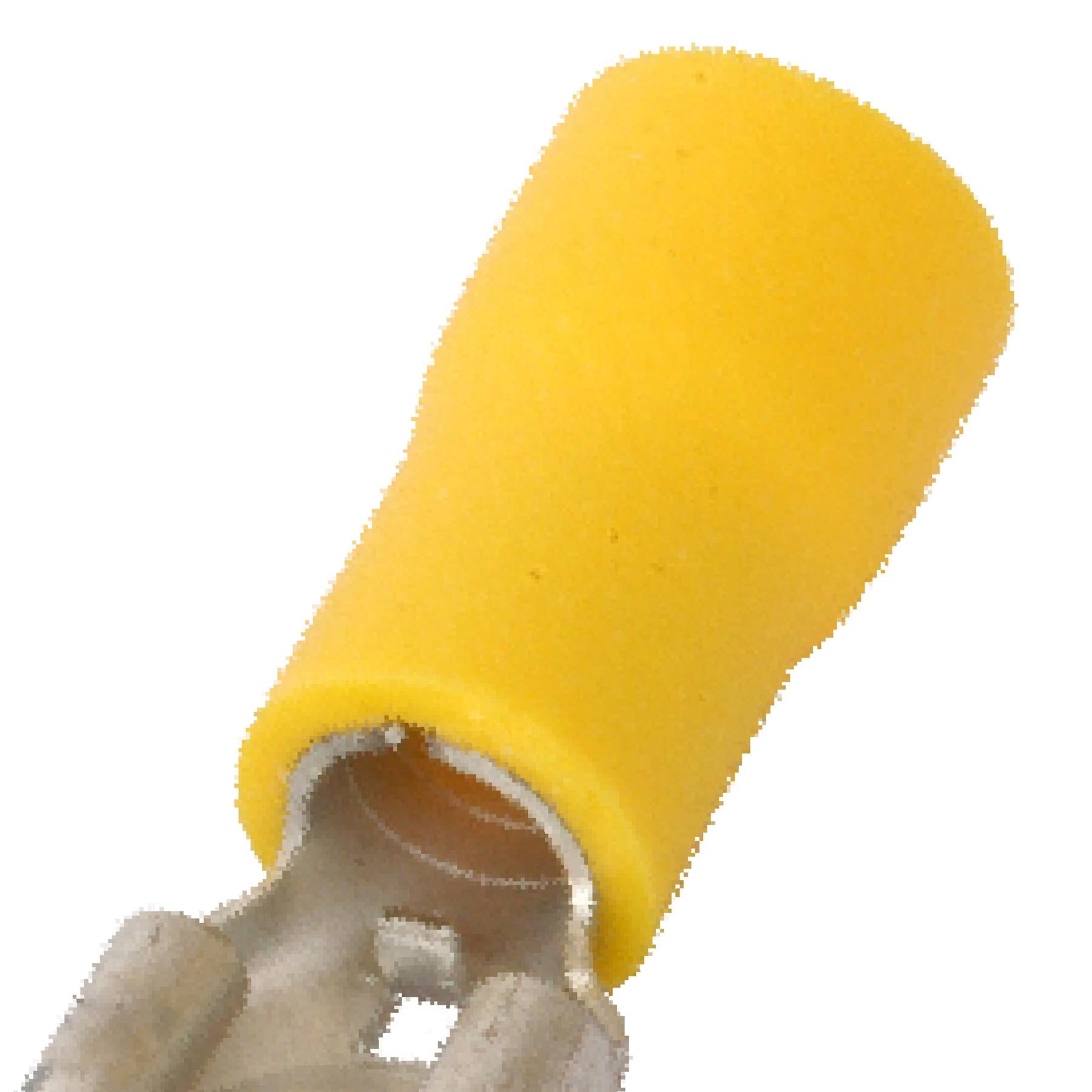 100Pcs Semi- Insulated Female Yellow Terminals Crimp Connector Electrical Terminal