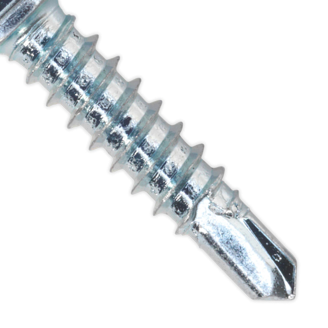 Sealey Self Drilling Screw 4.2 x 19mm Hex Head Zinc Pack of 100