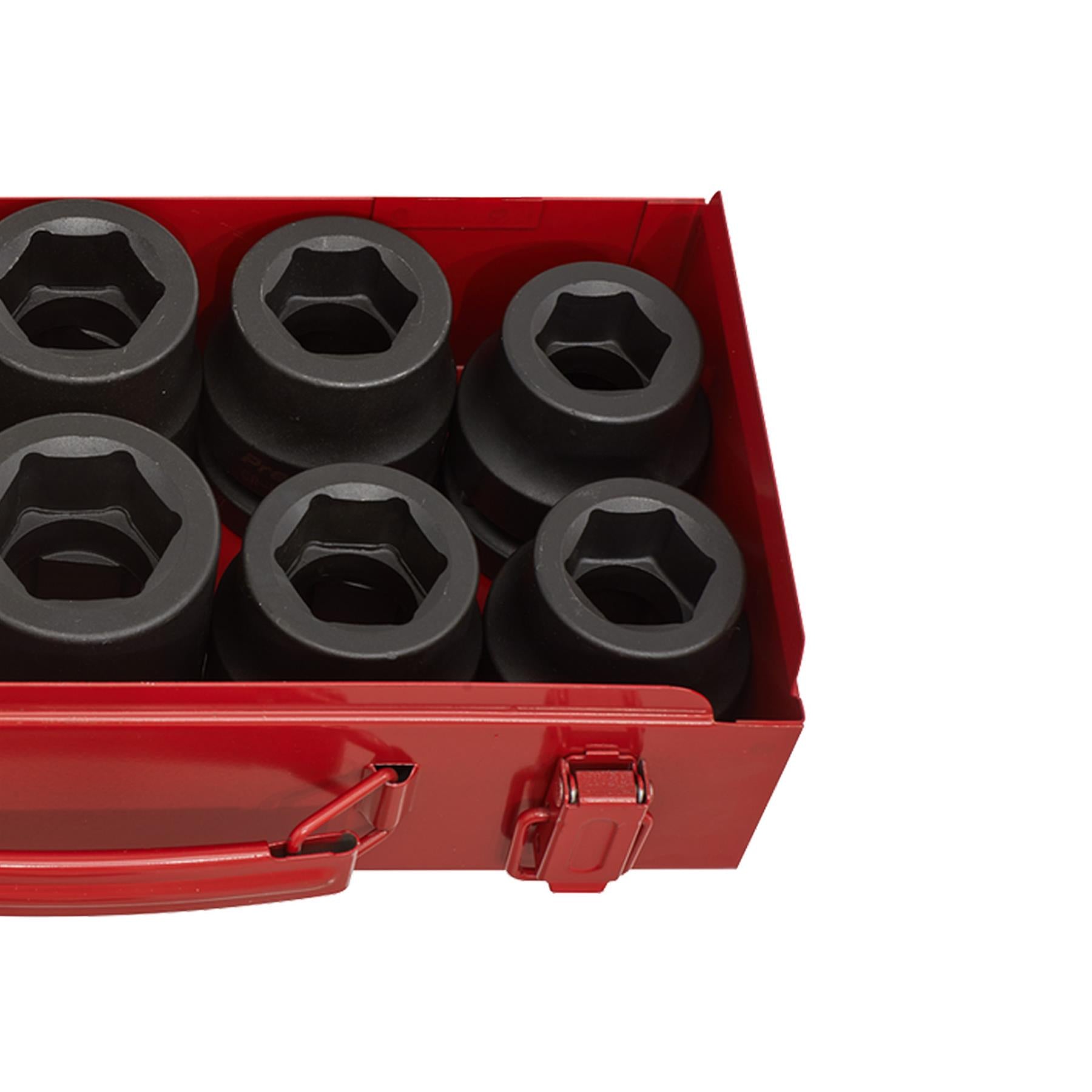 Sealey Impact Socket Set 10pc 1"Sq Drive Metric/Imperial Chrome Molybdenum Steel