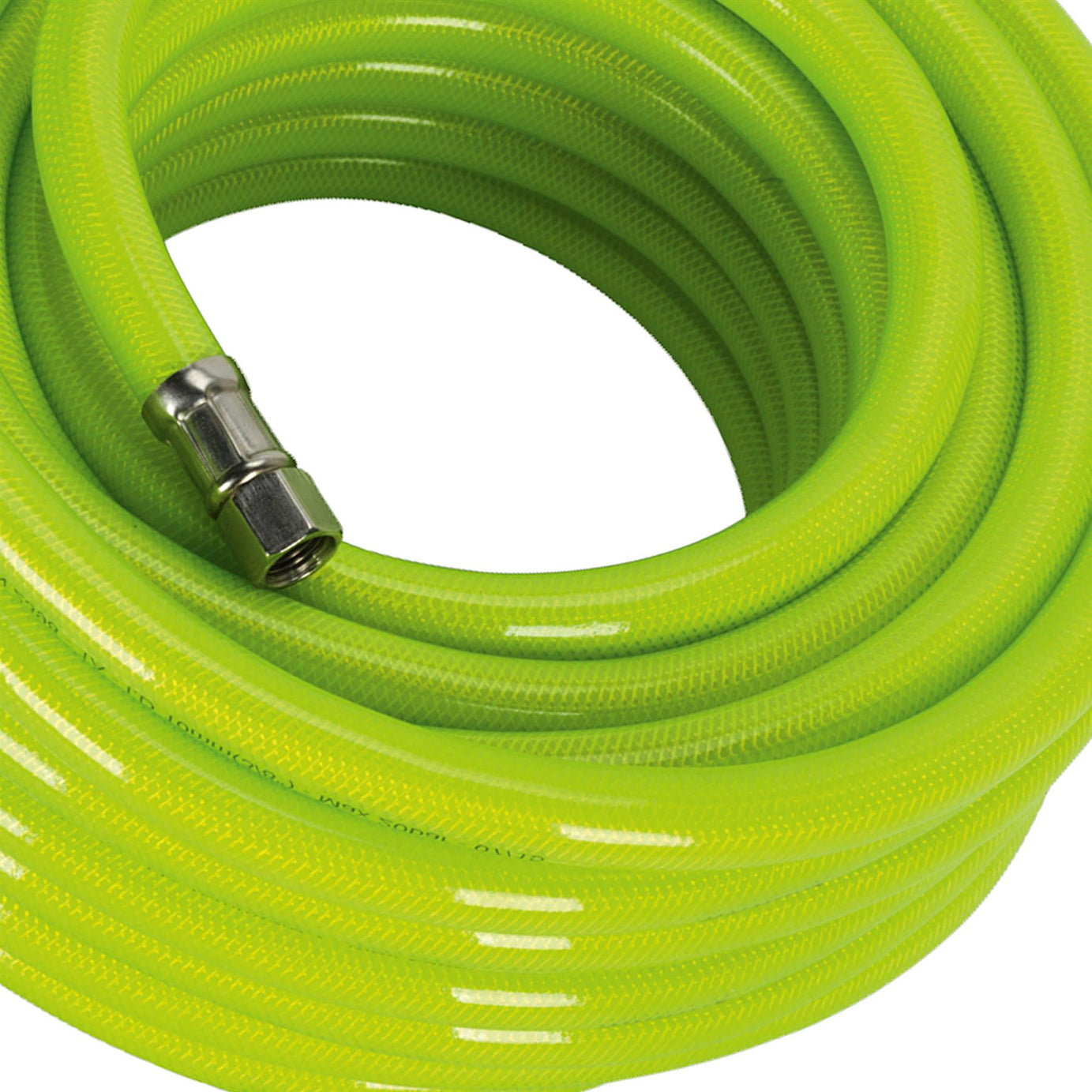 Sealey Air Hose High-Visibility 15m x 10mm with 1/4"BSP Unions