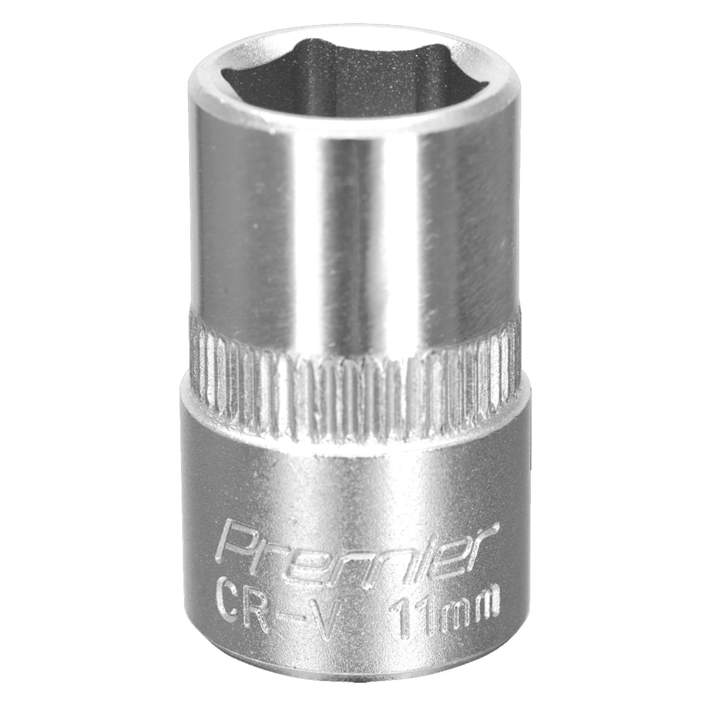 Sealey WallDrive Socket 11mm 3/8"Sq Drive Chrome Vanadium steel