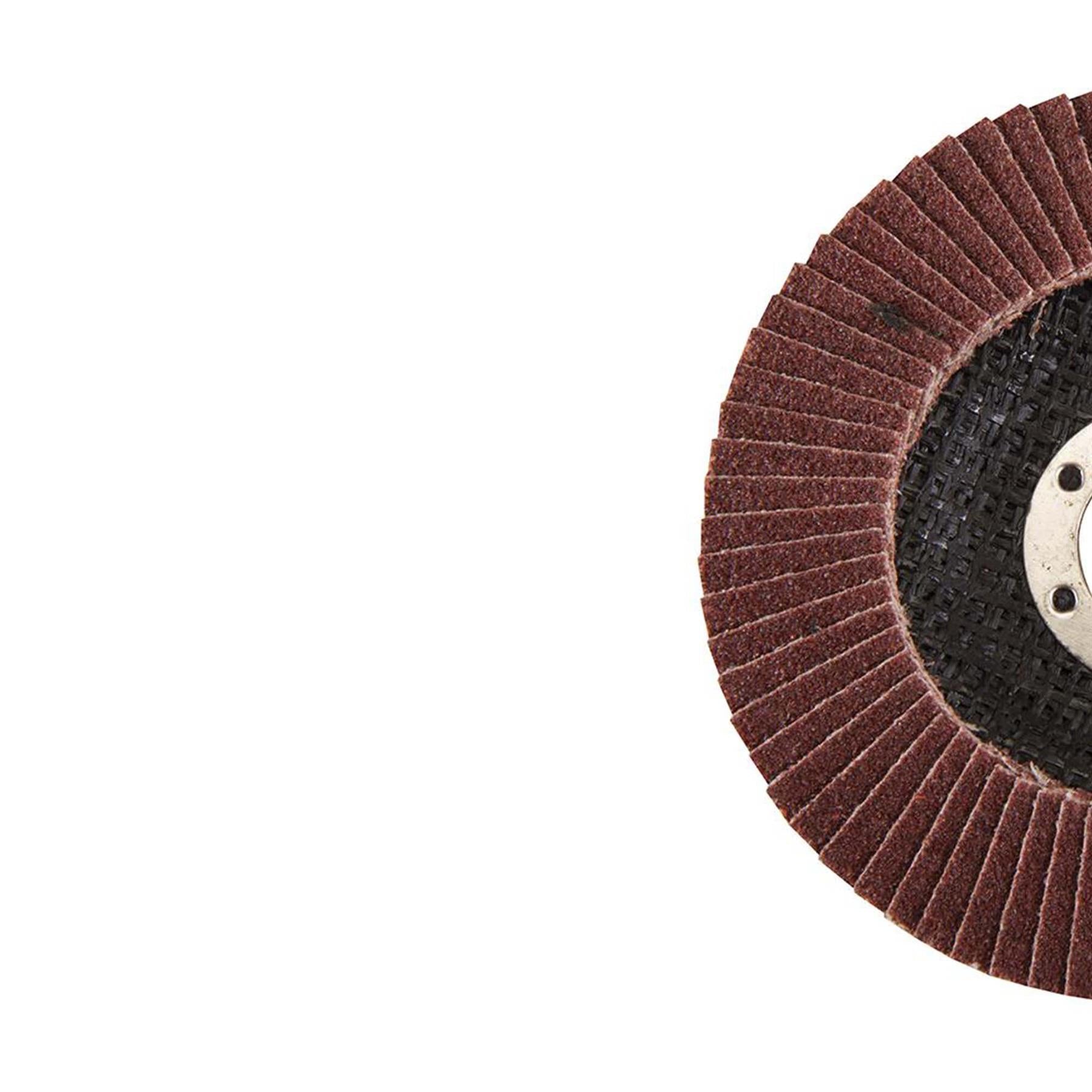 Aluminium Oxide Flap Disc Use On Steel Cast Iron Alloys And Wood 115mm 80 Grit