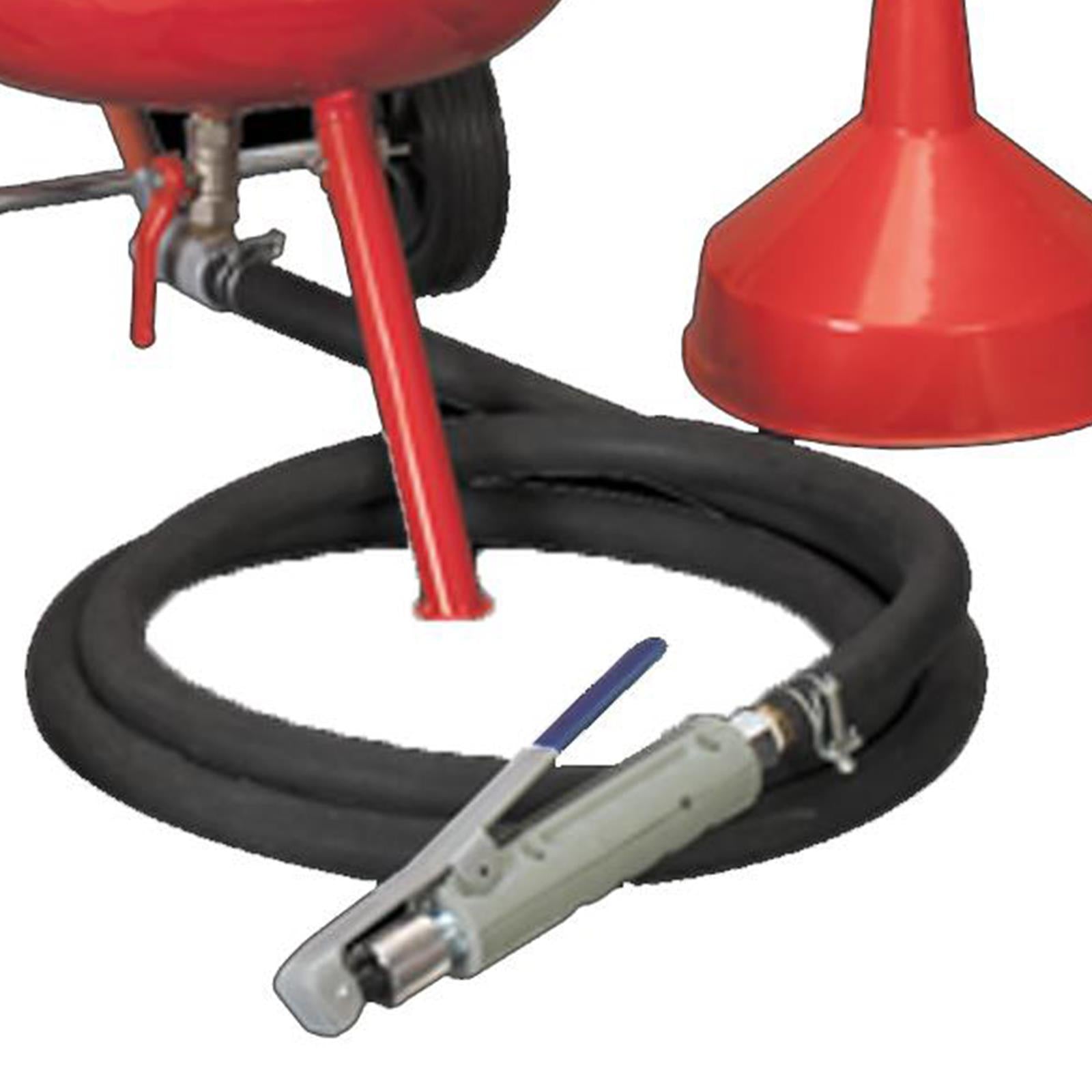 Sealey SB997 Shot Grit Sand Blaster Blasting With Gun Water Trap & Wheels 37L