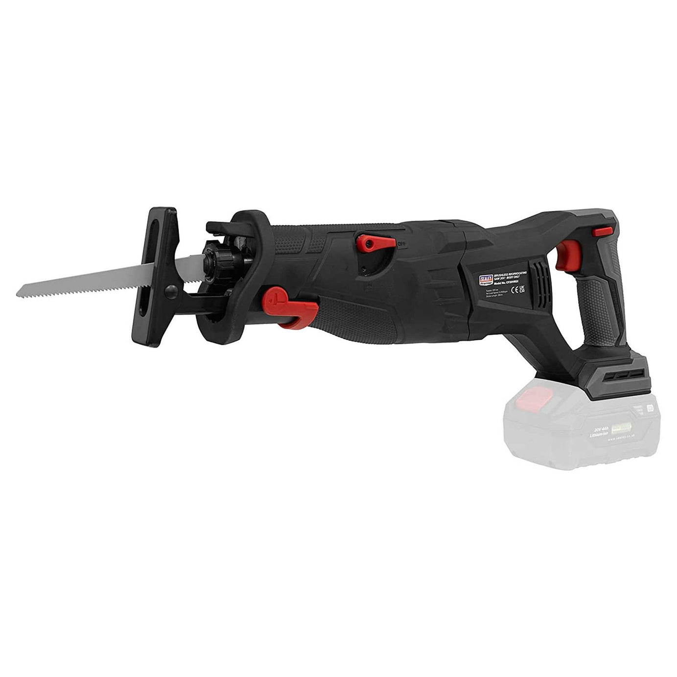 Sealey Brushless Reciprocating Saw 20V 4Ah SV20 Series Kit