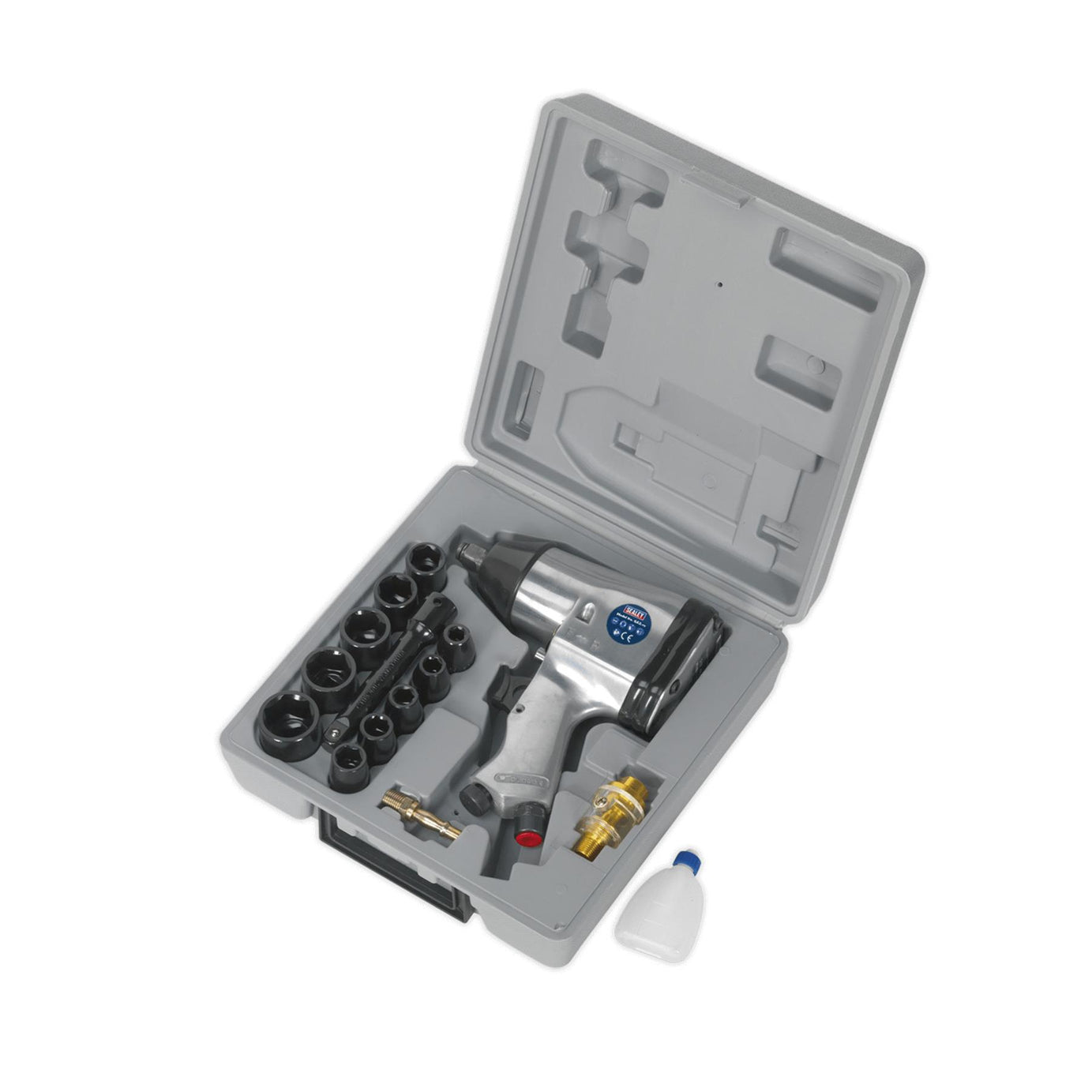 Sealey Air Impact Wrench Kit with Sockets 1/2"Sq Drive