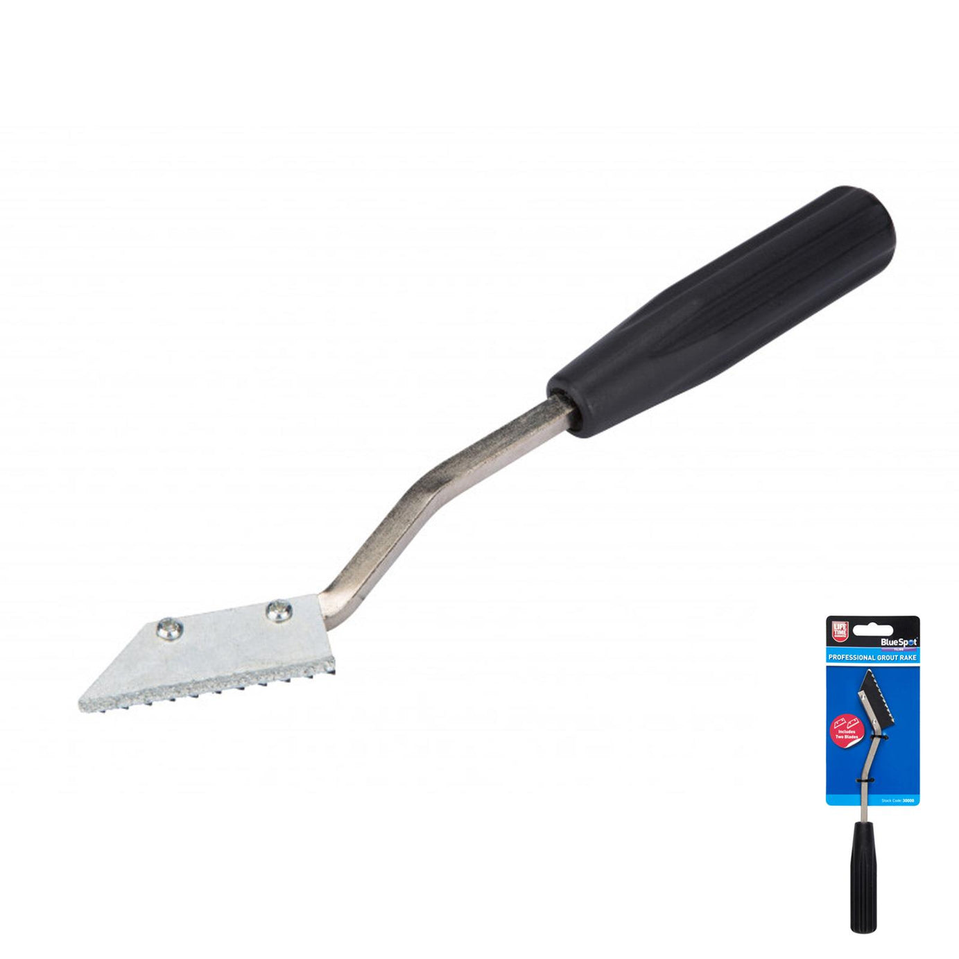 Bluespot Professional Tile Grout Rake Tungsten Carbide Blade 2 X Blades Grout Remover New