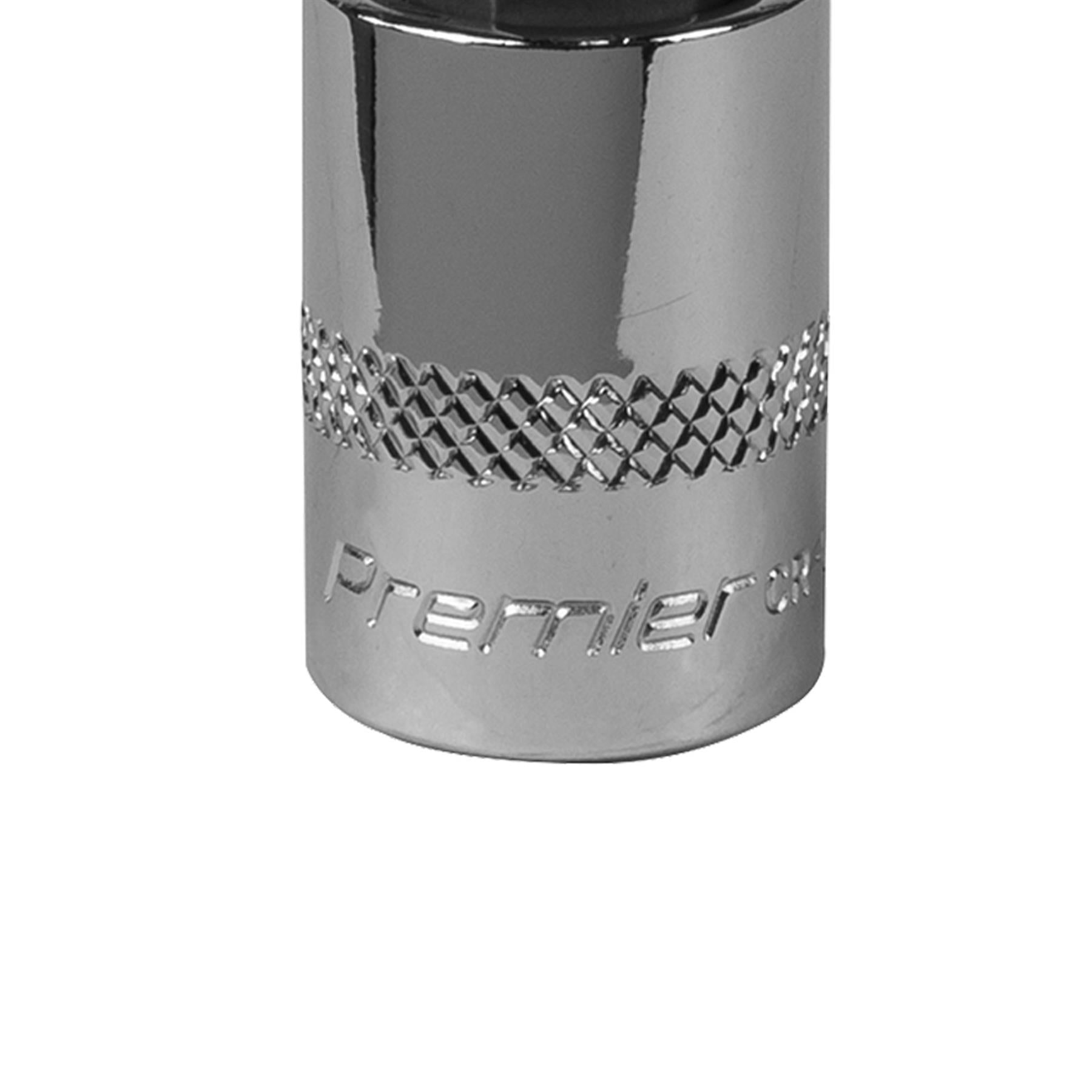Sealey Spline Socket Bit M12 3/8"Sq Drive Chrome Vanadium Steel
