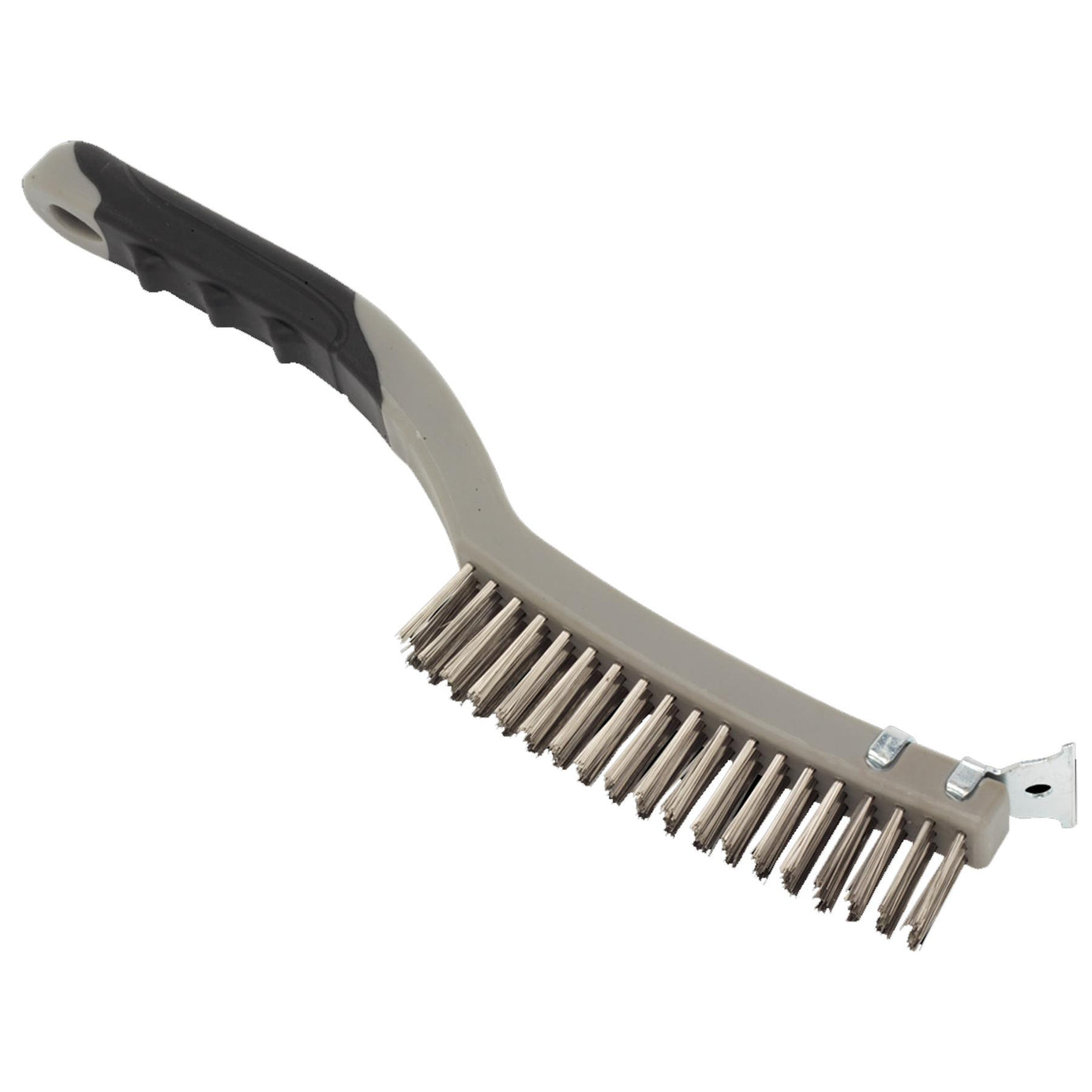 Wire Brush with Stainless Steel Fill & Scraper Sealey
