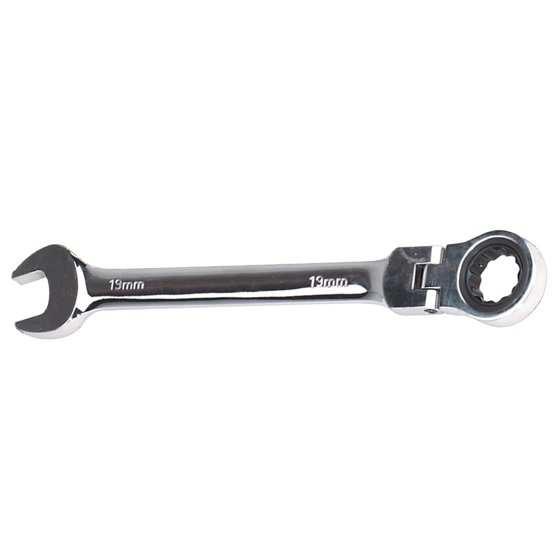 Sealey Flexi-Head Ratchet Combination Spanner 19mm