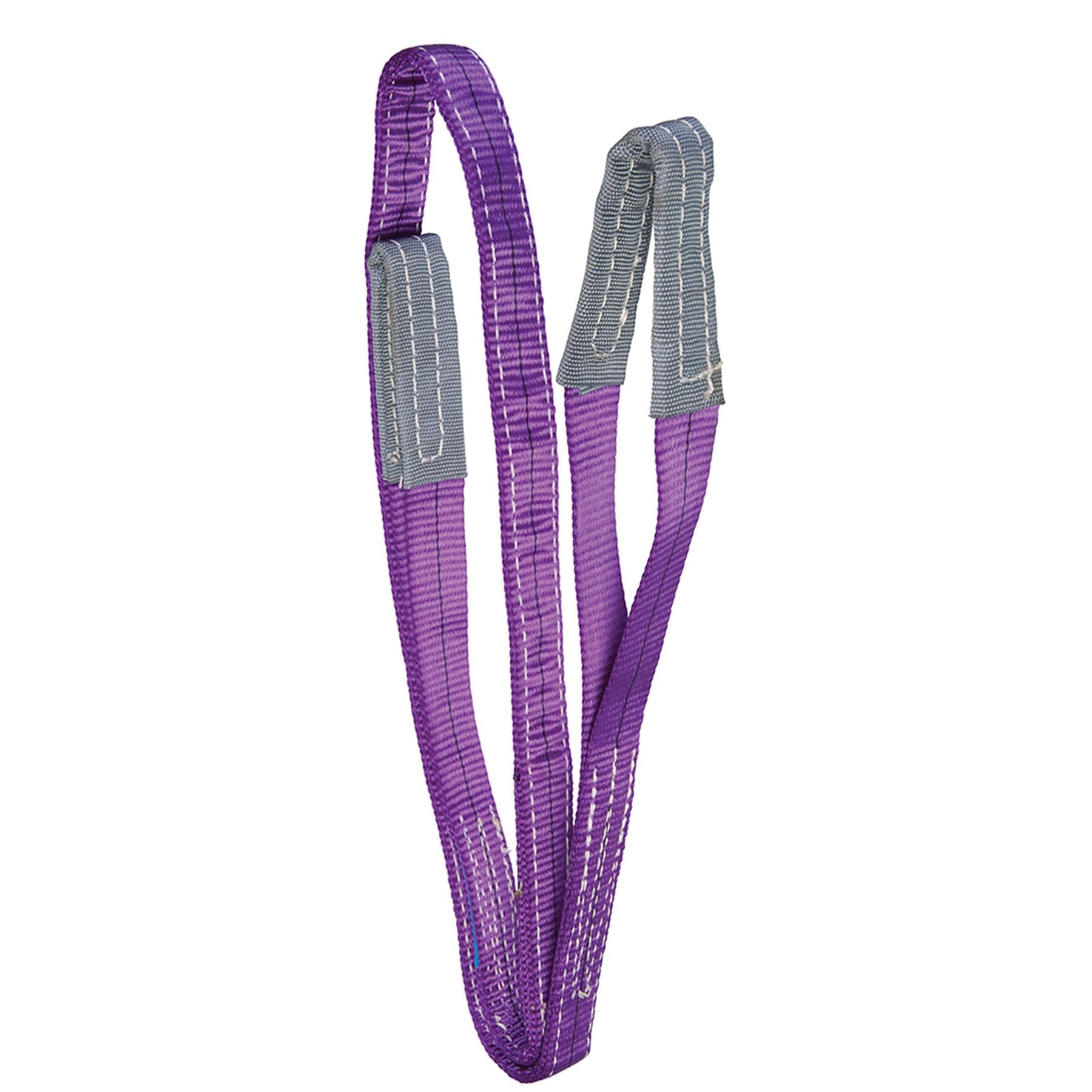 1 Tonne Webbing Lifting Sling Certified Duplex Cargo Strap Hoist Strop 2m