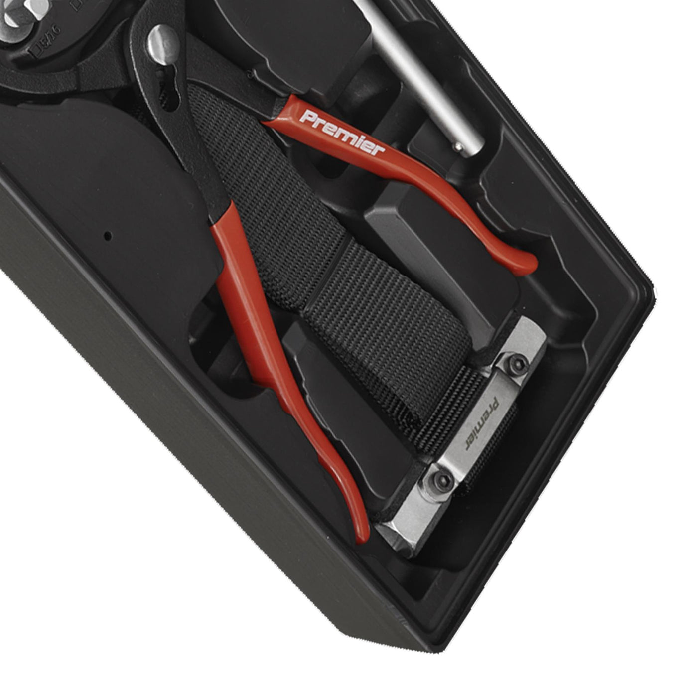 Sealey Tool Tray with Oil Filter Wrench, Pliers & Drain Plug Set 21pc