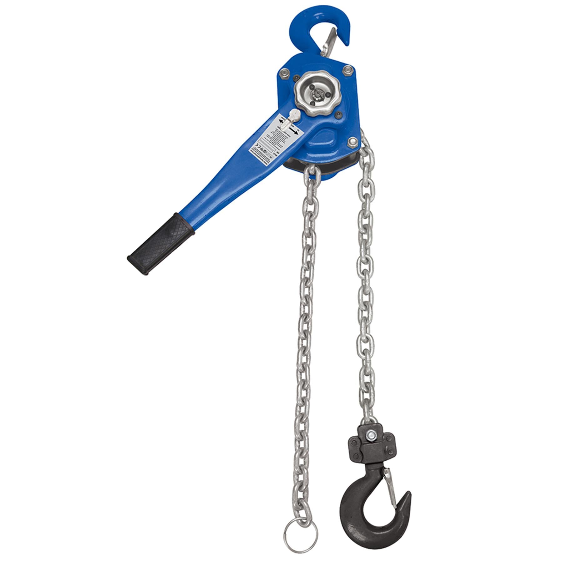 Lever Hoist 750Kg Compact Lightweight Winch Hand Ratchet Pull Lift DIY