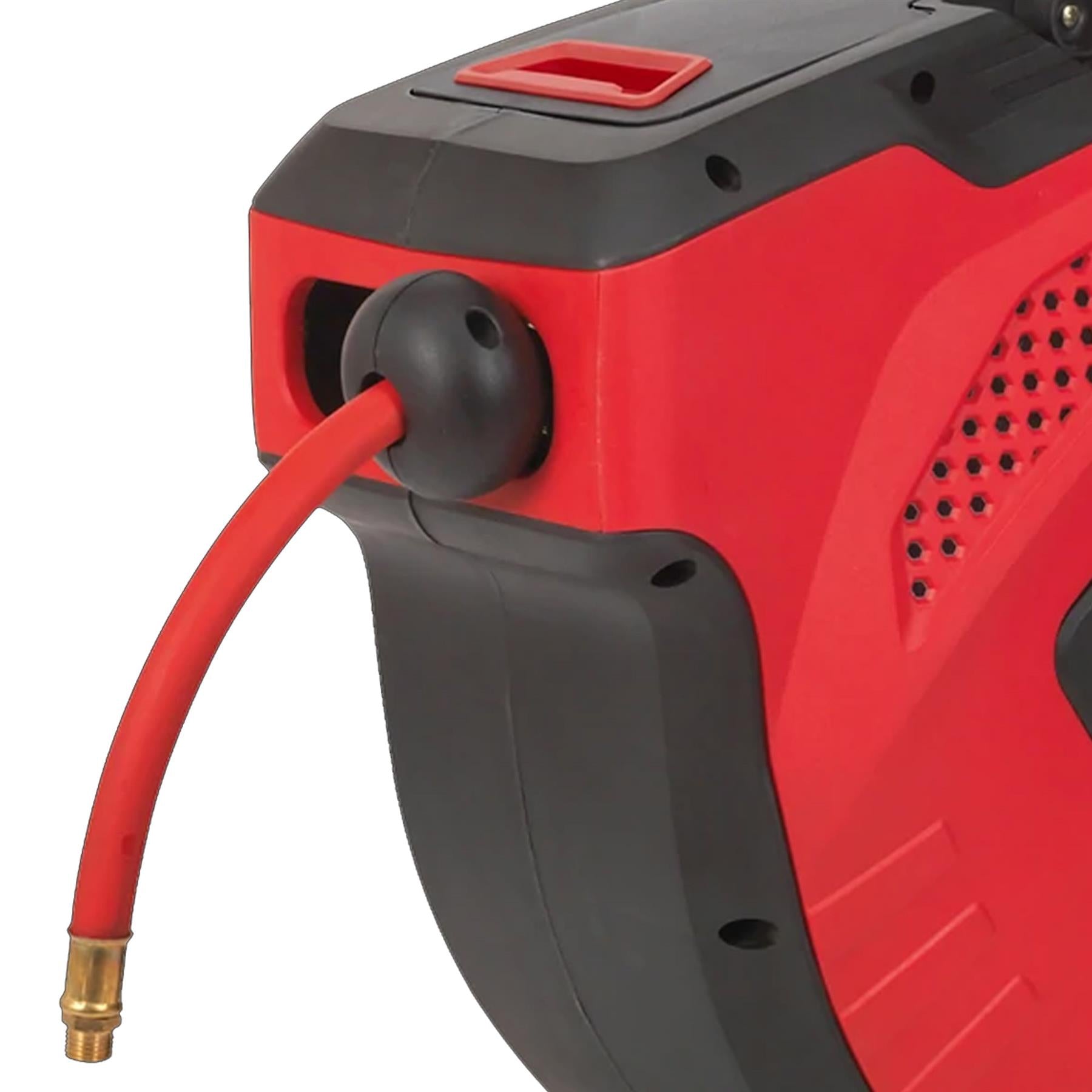 Sealey Air Hose Reel Auto-Rewind Control 30m �10mm ID - Rubber Hose