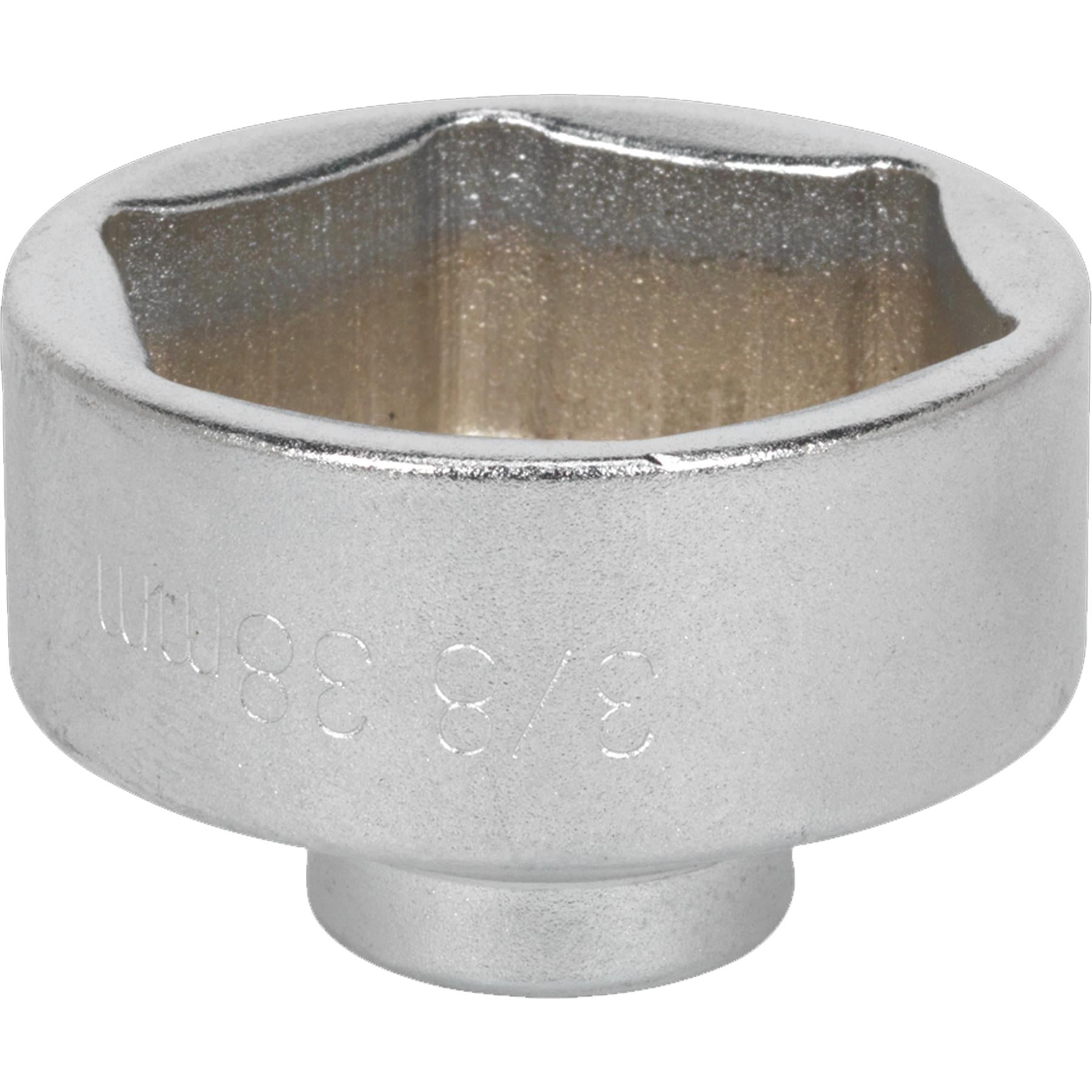Sealey Low Profile Oil Filter Socket 38mm 3/8"Sq Drive