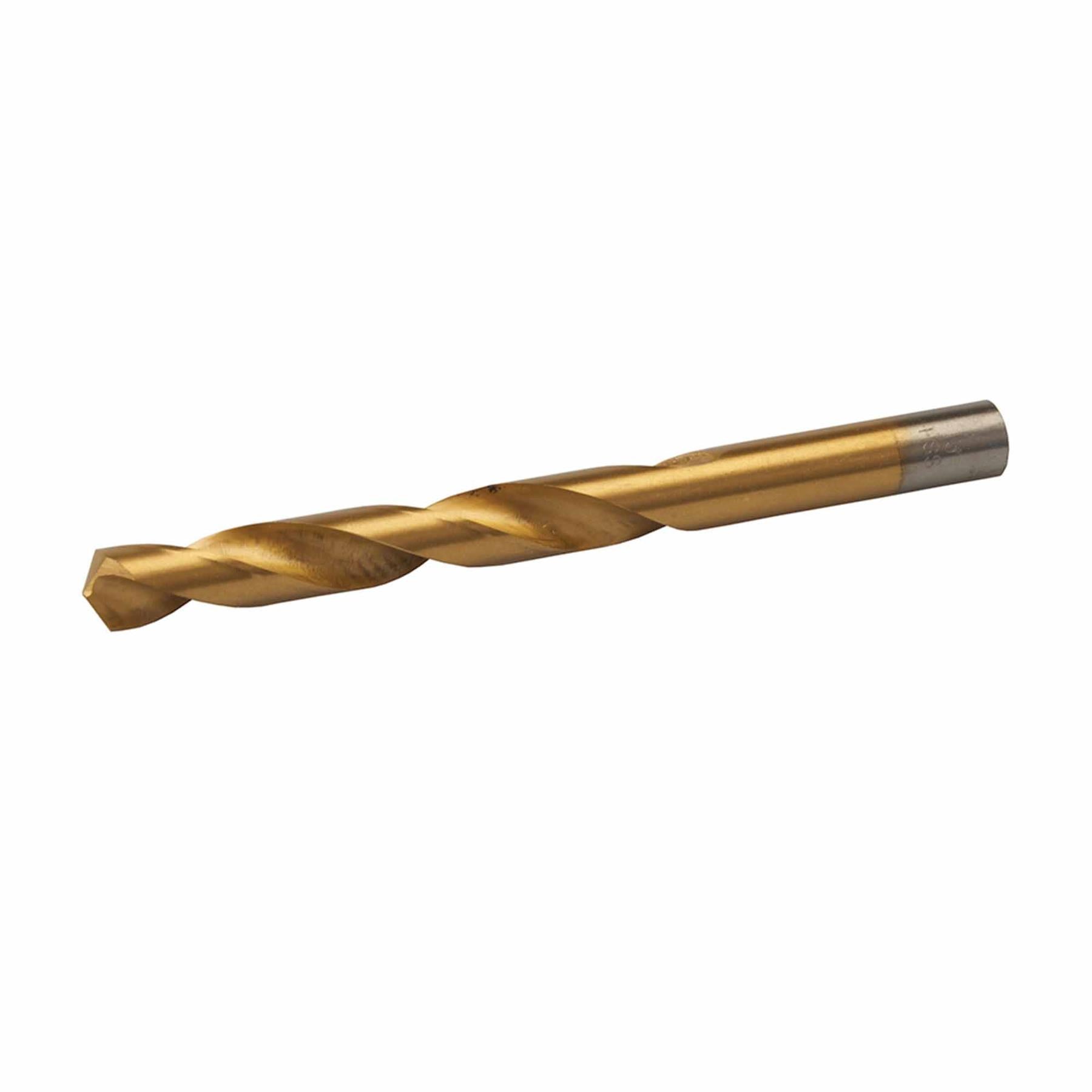 Hss Titanium-Coated Drill Bits 13.0mm Durable High Speed Metal Wood Plastic