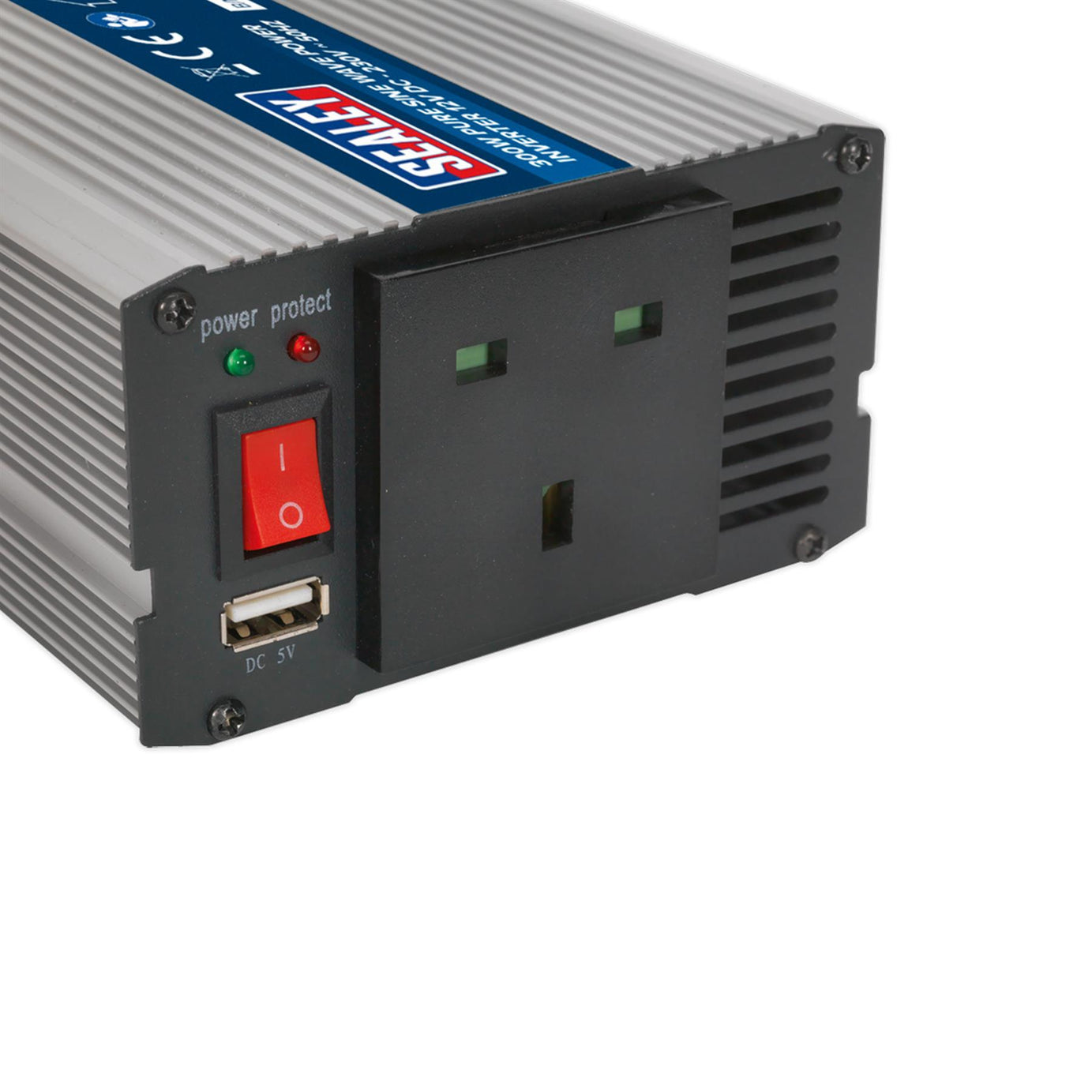 Sealey Power Inverter Pure Sine Wave 300W 12V DC - 230V 50Hz