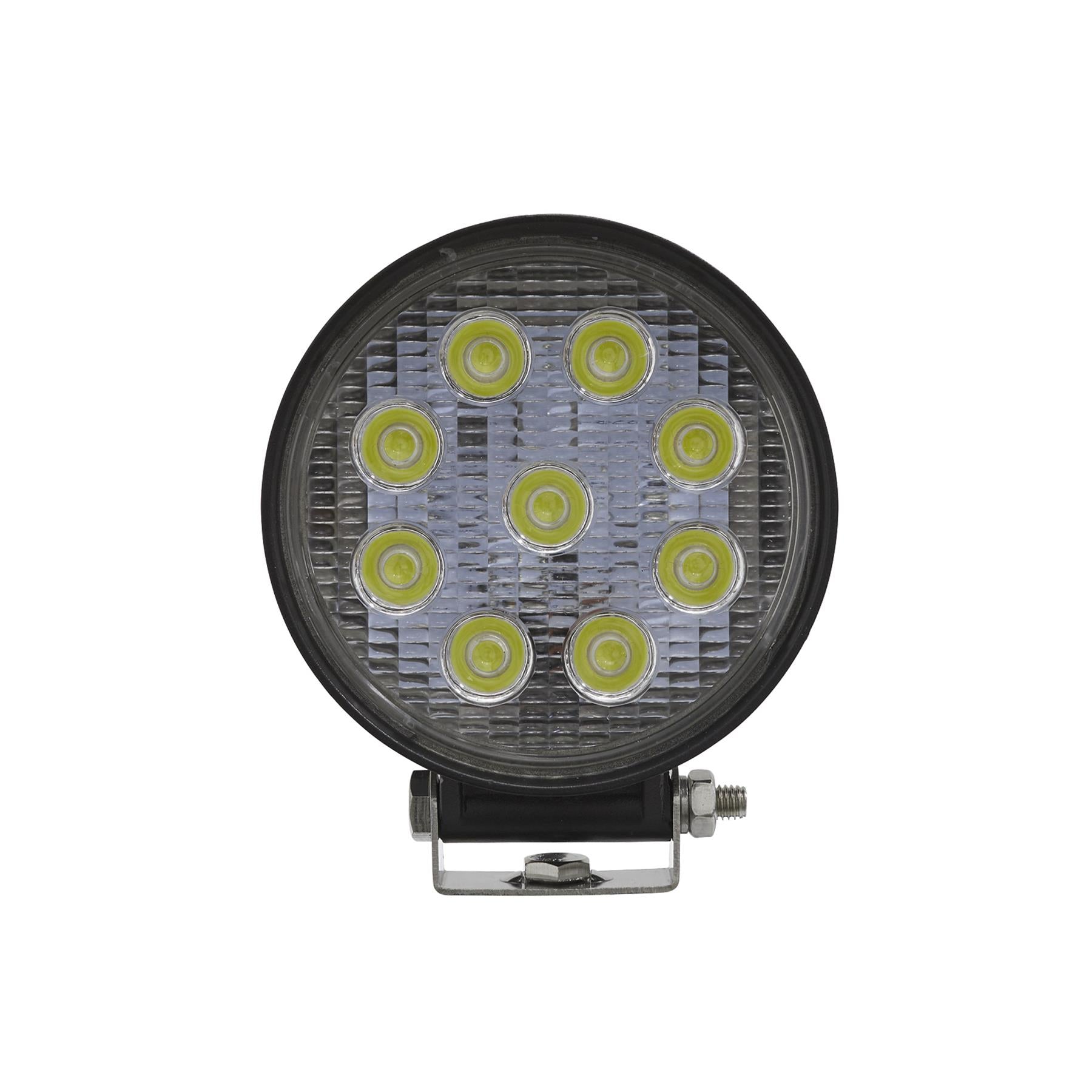 Sealey Round Work Light with Mounting Bracket 27W LED