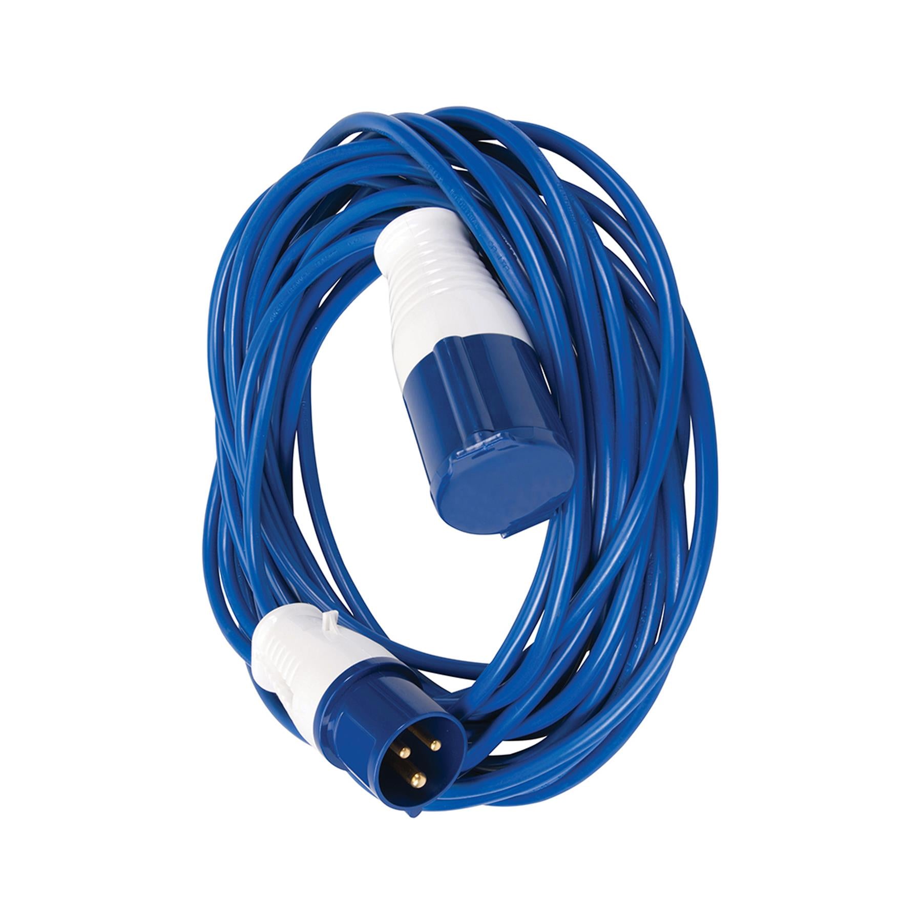 14M Caravan Camping Hook Up Cable 16A Site Extension Lead Electric 1.5mm Flex