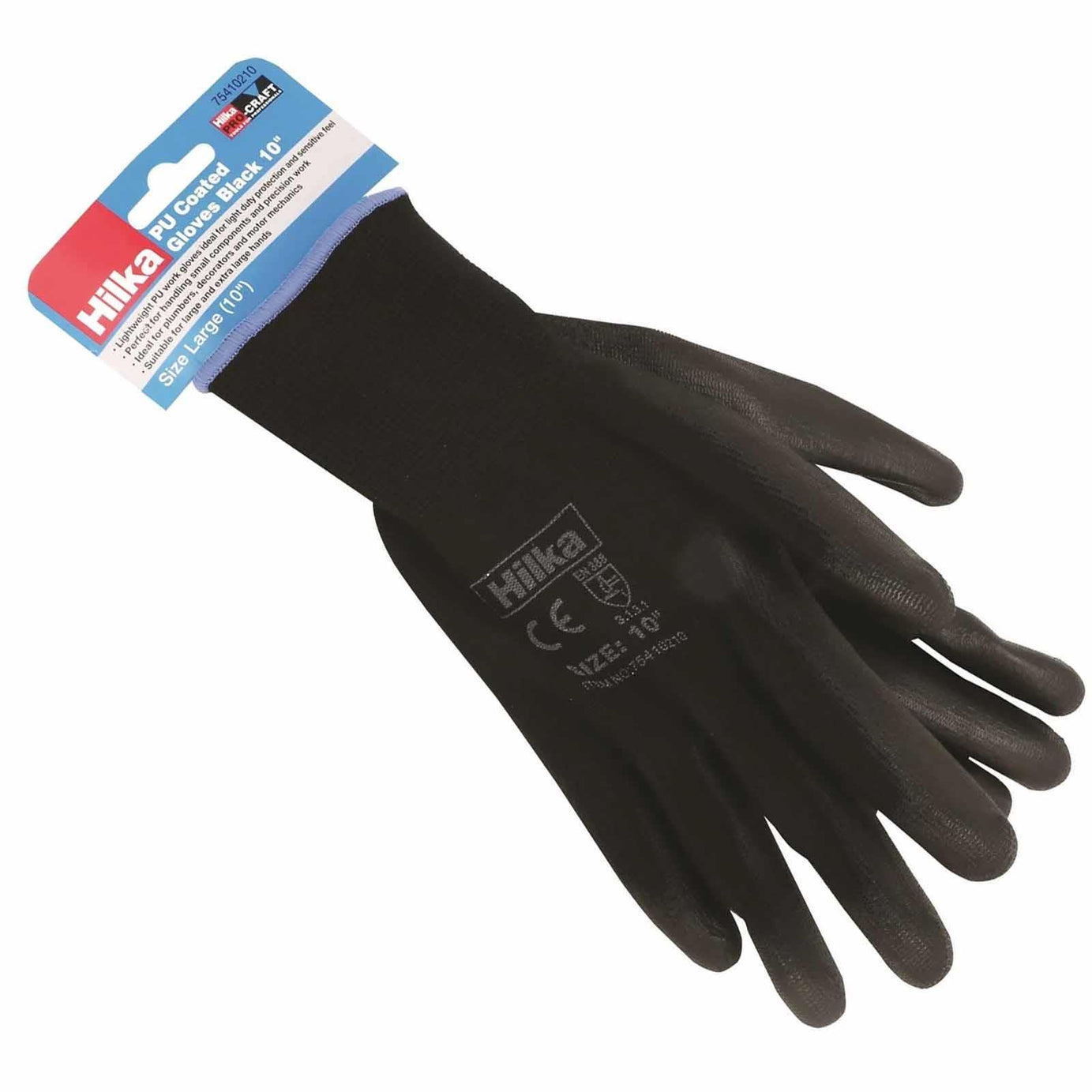 Black PU Work Gloves