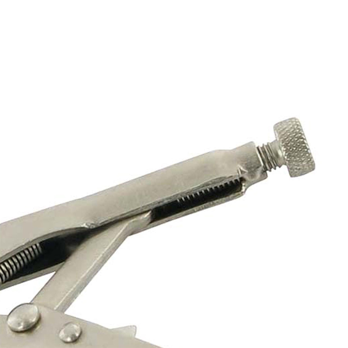 Self Locking Long Nose Pliers - 125mm Nickel-Plated Steel Adjustable Jaw Opening