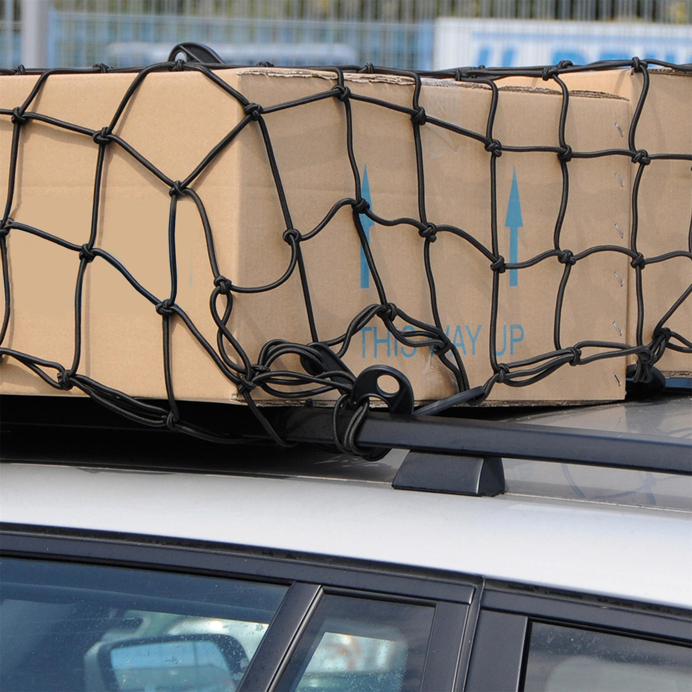 Cargo Net 300 X 300mm Secure Lugguage Skip Boot Roof Storage Car Boot Van