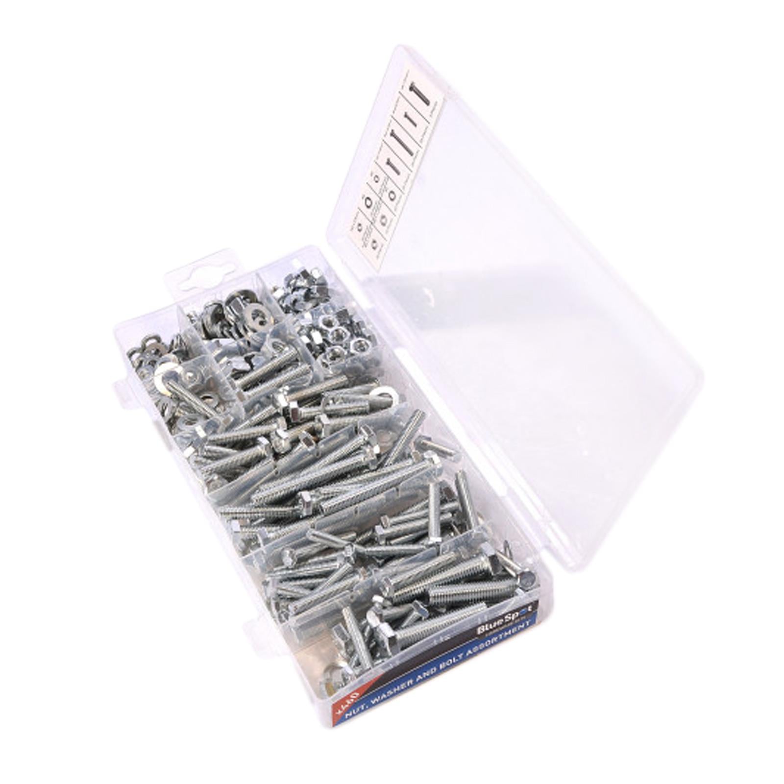 Bluespot 300pc Assorted M5 M6 M8 Stainless Steel Allen Bolts Cap Head Nuts Washer