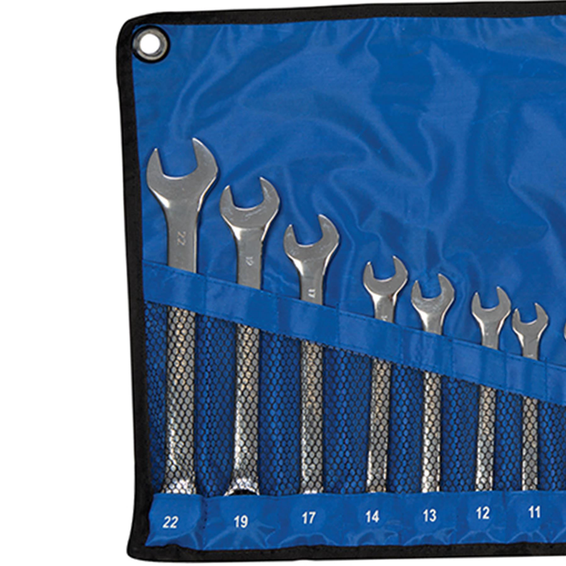 22Pce Combination Spanner Set 6- 22mm & 1/4 - 7/8" Drop-Forged Chrome Vanadium