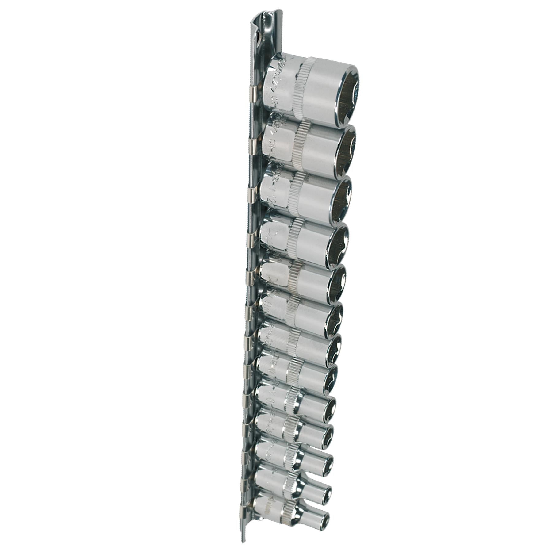 Sealey Socket Set 13pc 1/4"Sq Drive WallDrive - Metric