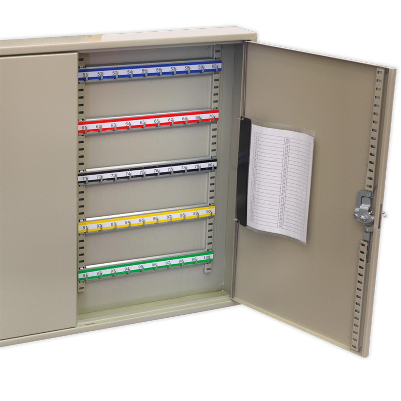 Sealey Key Cabinet 100 Key Capacity Wide Steel construction