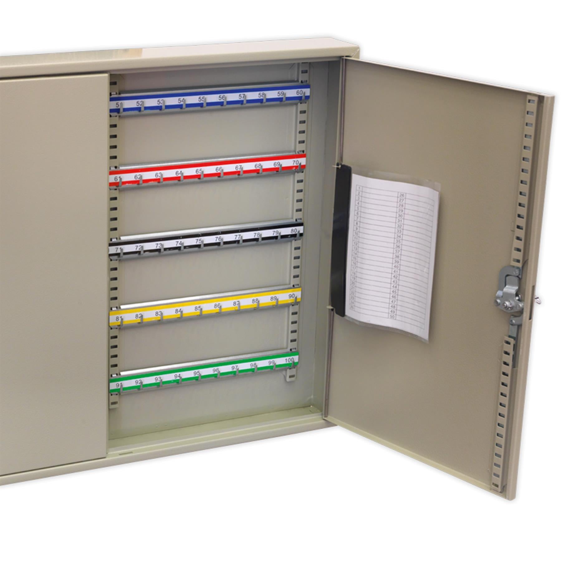 Sealey Key Cabinet 100 Key Capacity Wide Steel construction