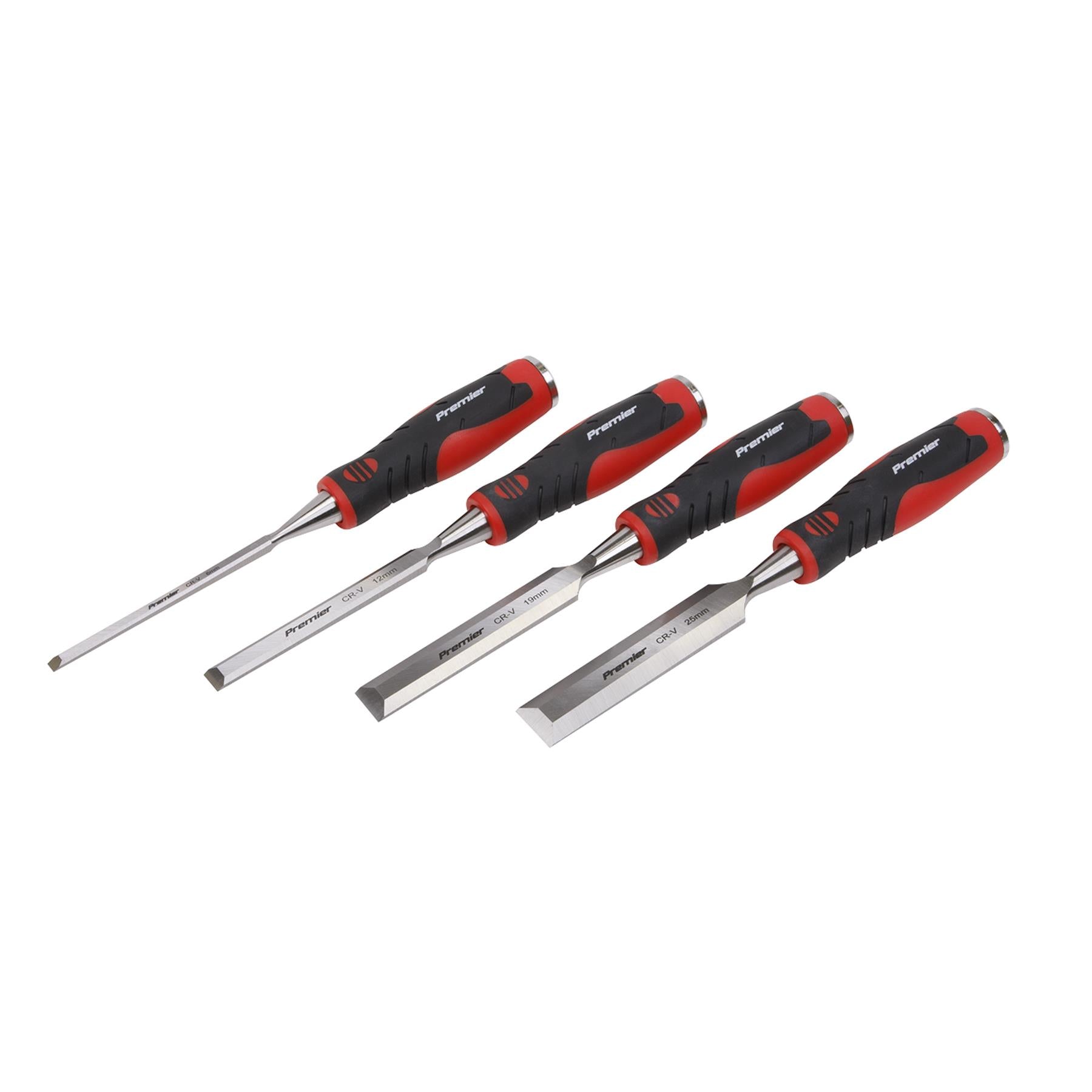 Sealey Hammer-Thru Wood Chisel 4pc Set