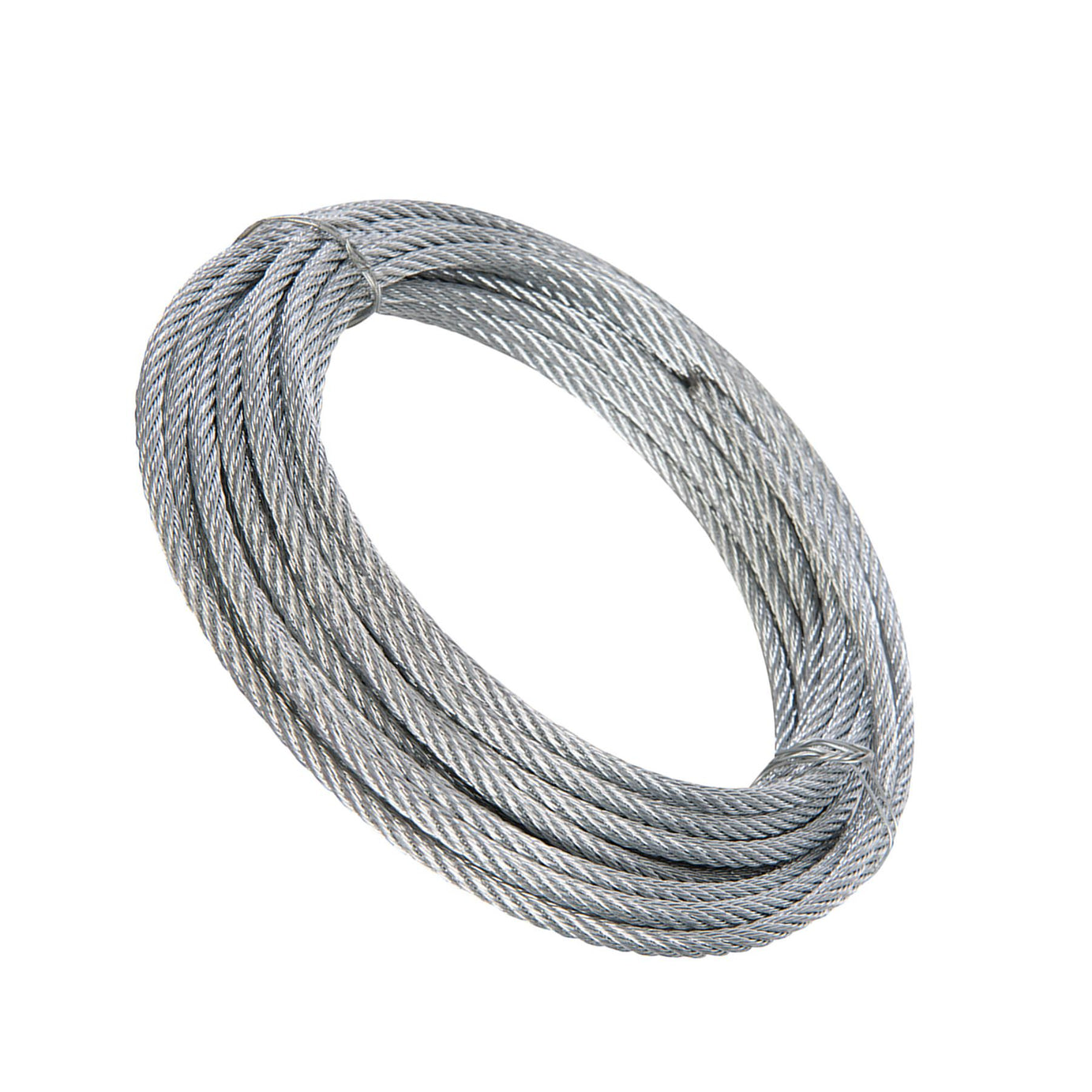 Galvanised Wire Rope - 4mm X 10M Zinc Plated Corrosion Resistant & Weatherproof
