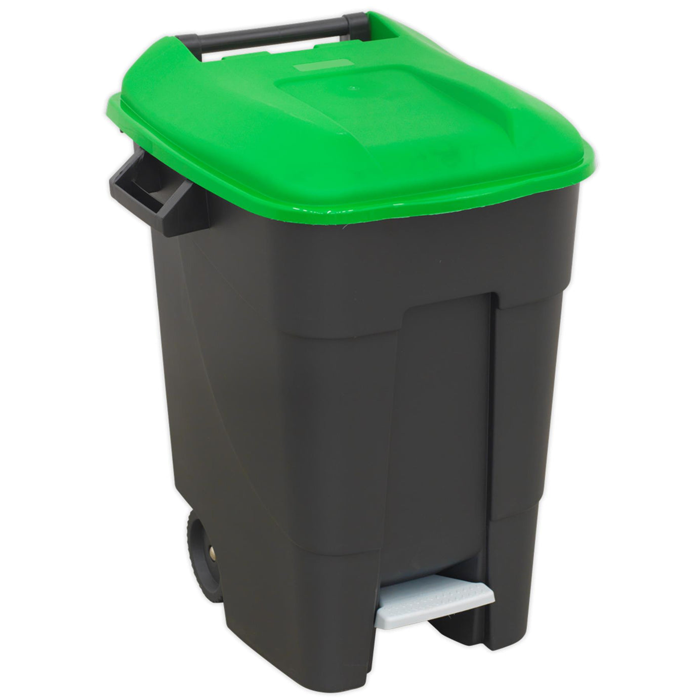 Sealey Refuse/Wheelie Bin with Foot Pedal 100L - Green