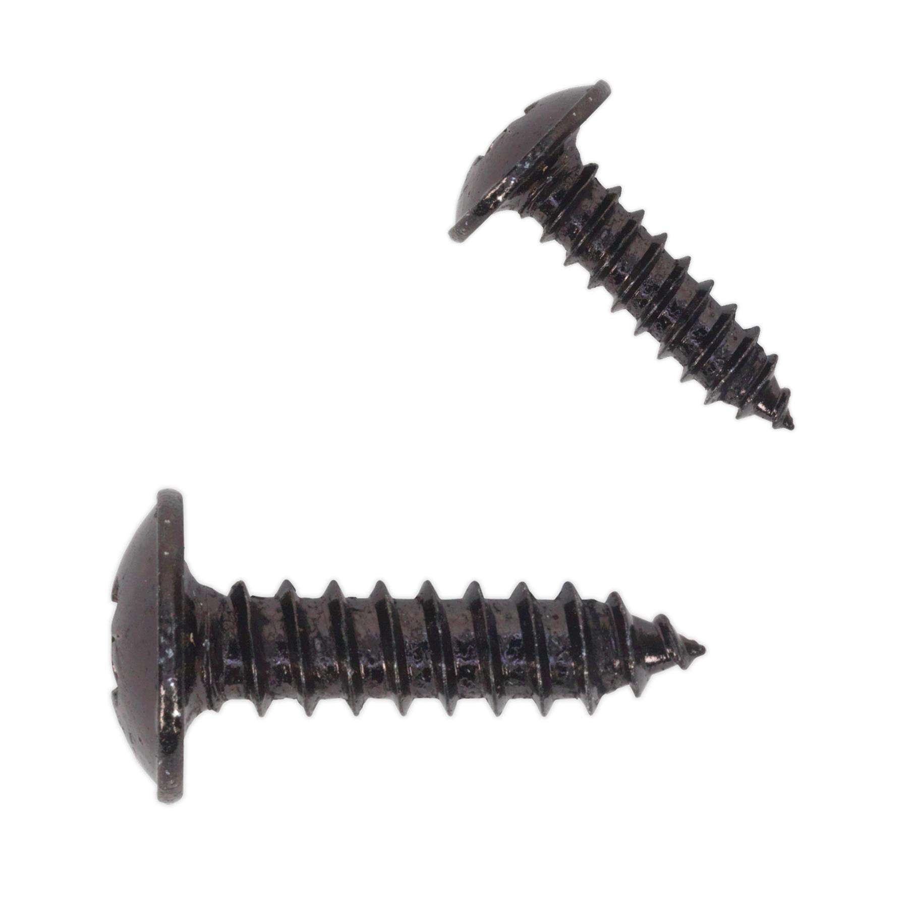 Sealey Self Tapping Screw 4.2 x 16mm Flanged Head Black Pozi Pack o