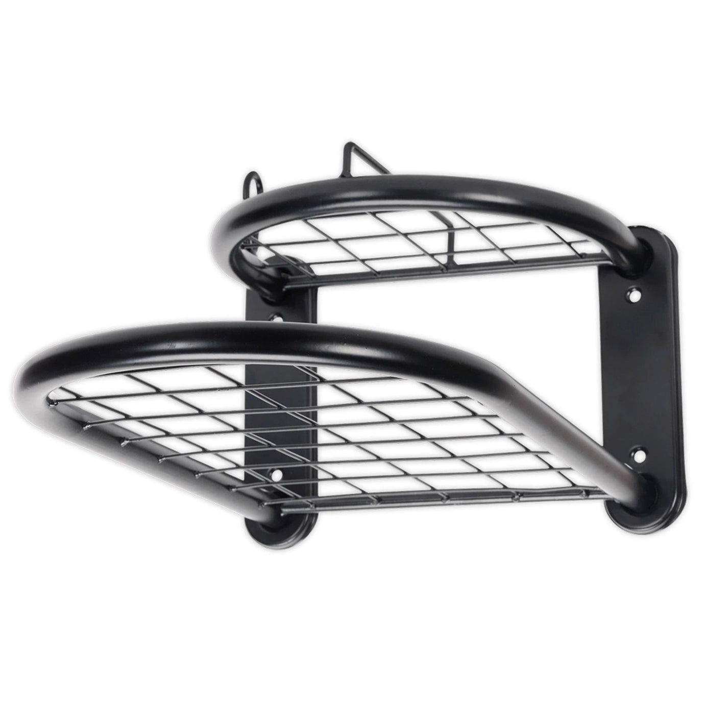 Sealey Motorcycle Helmet & Gear Tidy Mounted Shelf Rack Storage