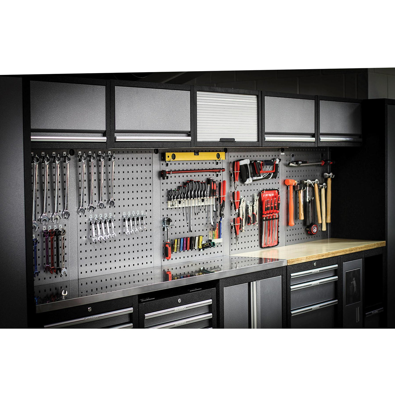 Sealey Superline Pro 4.9m Storage System - Wood Worktop