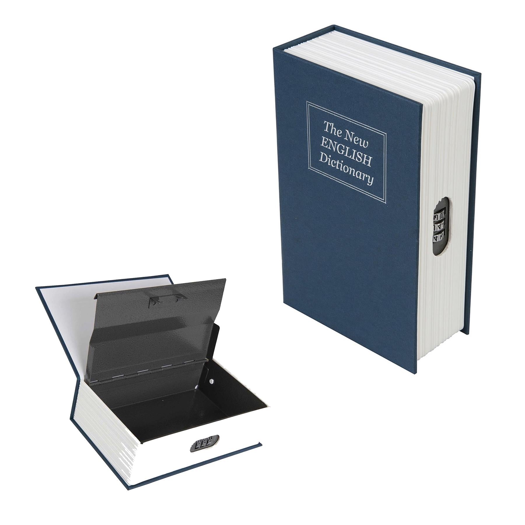 3-Digit Combination Book Safe Box 180 X 115 X 55Mm Security Key Safes