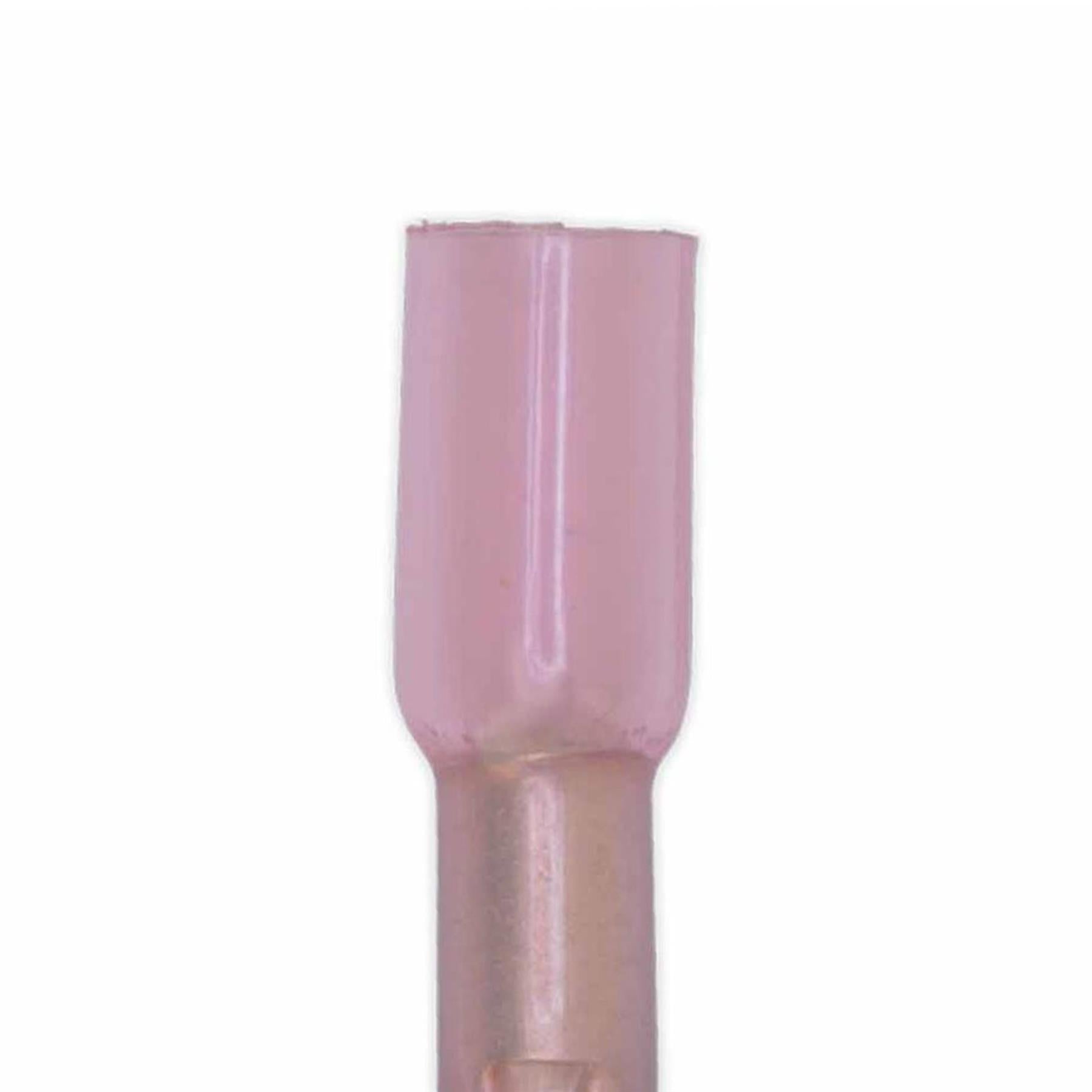 Sealey Heat Shrink Butt Connector Terminal 4.8mm Red Pack of 50