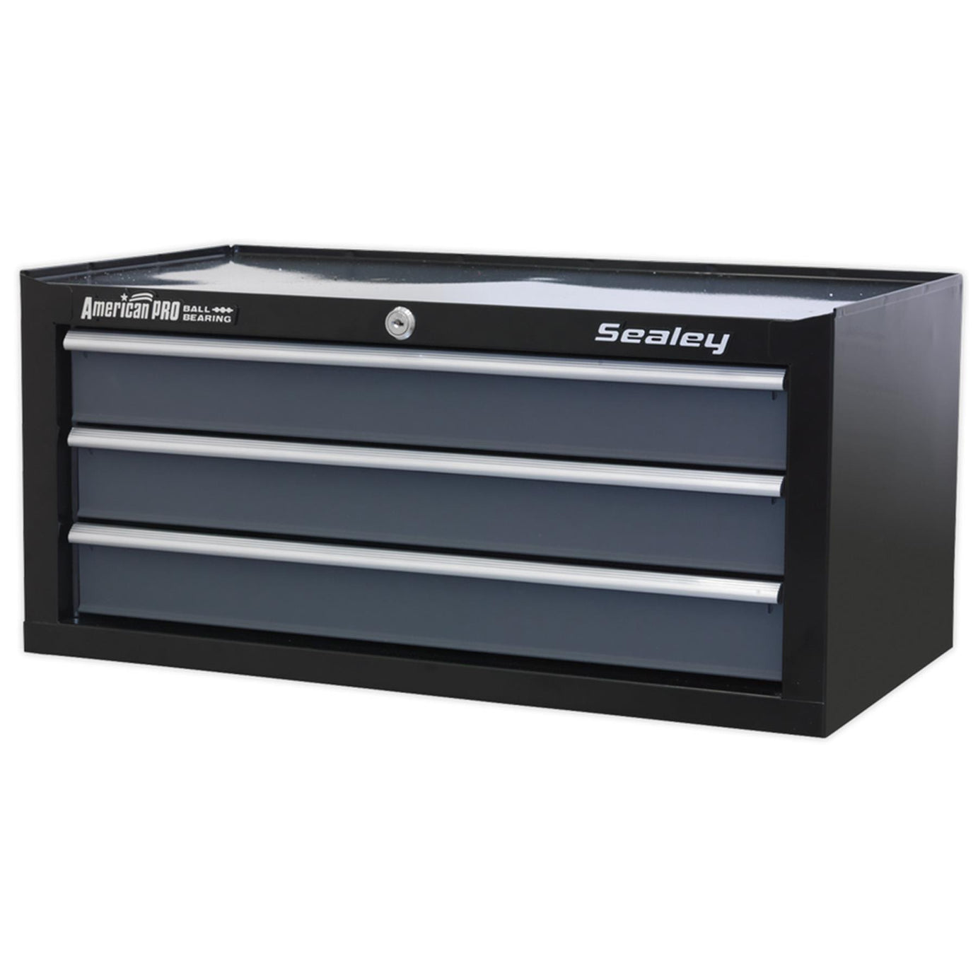 Sealey Mid-Box 3 Drawer with Ball Bearing Slides - Black/Grey
