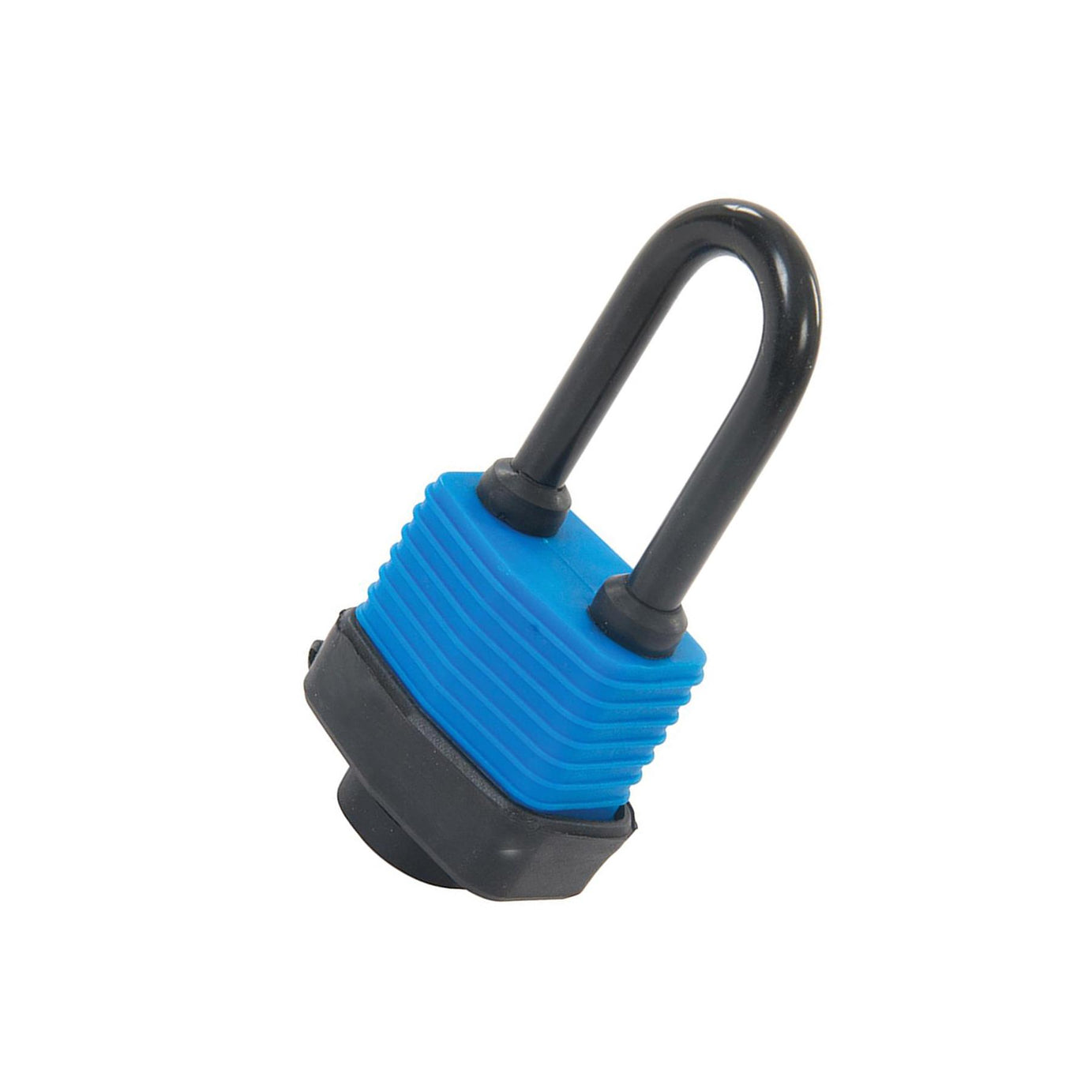 48mm Weather-Resistant Padlock Long Shackle Steel Body With Rubber Coating