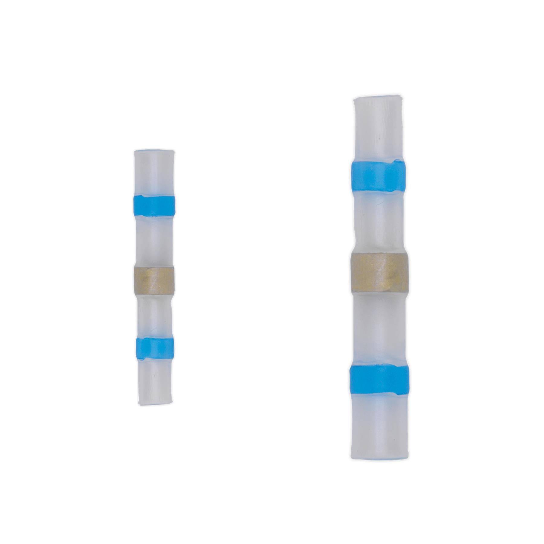 Sealey Heat Shrink Butt Connector 16-14 AWG Blue Pack of 25