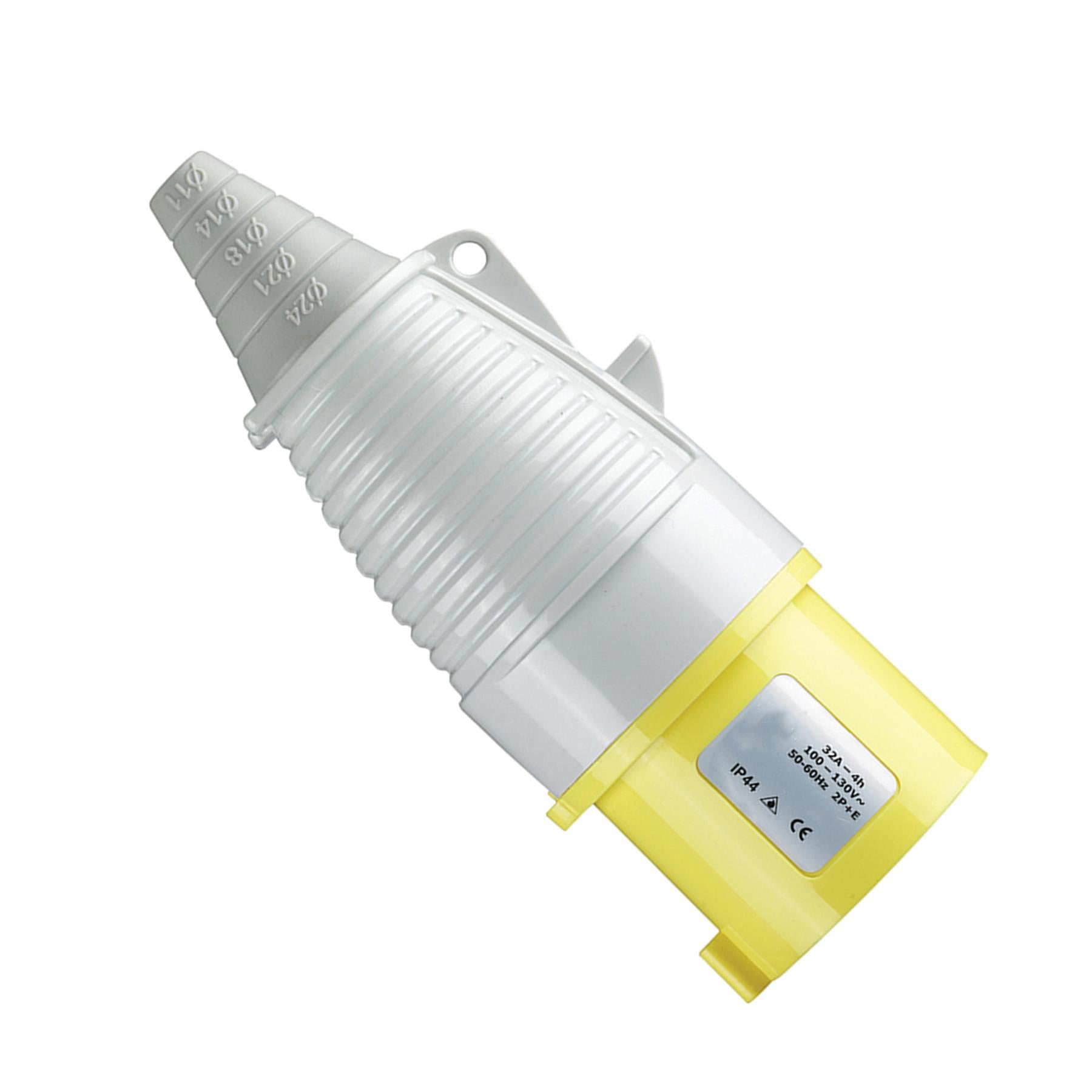Defender 32A Plug Yellow 110V Electrical Industrial