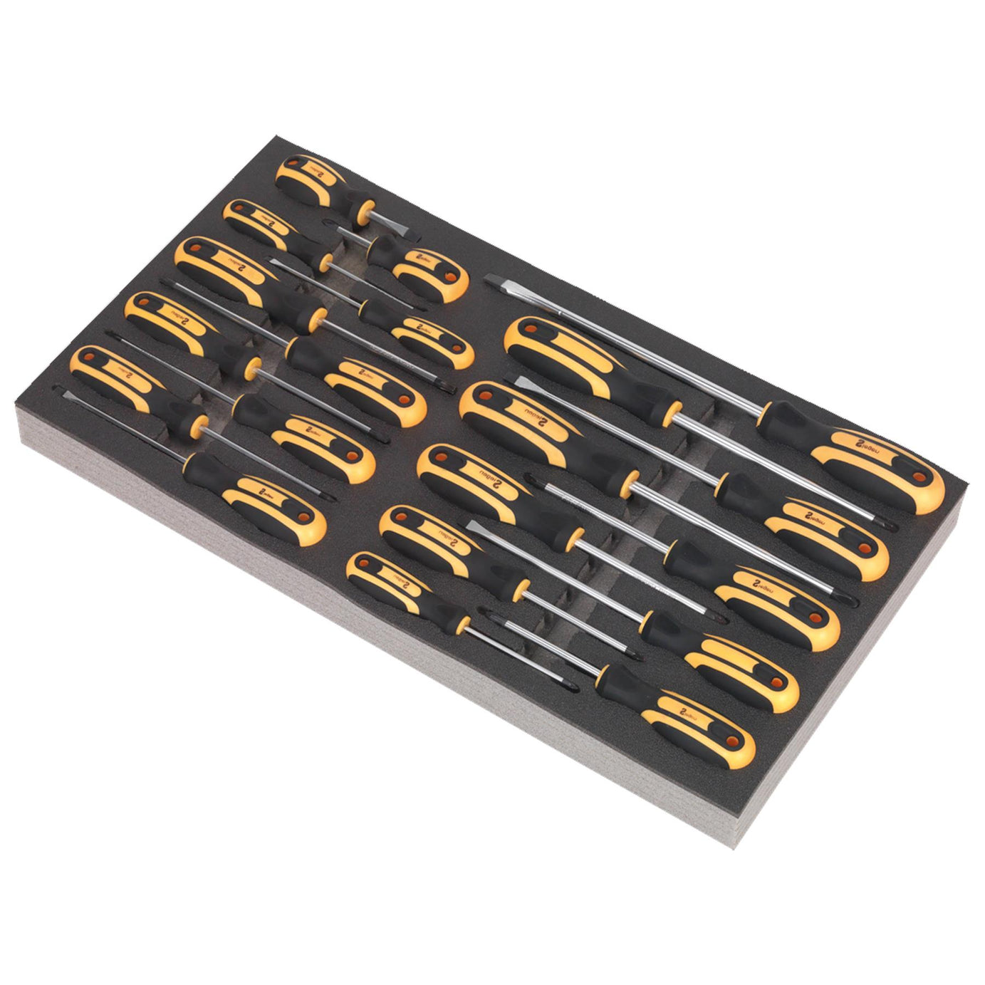 Sealey Tool Tray with Screwdriver Set 20pc