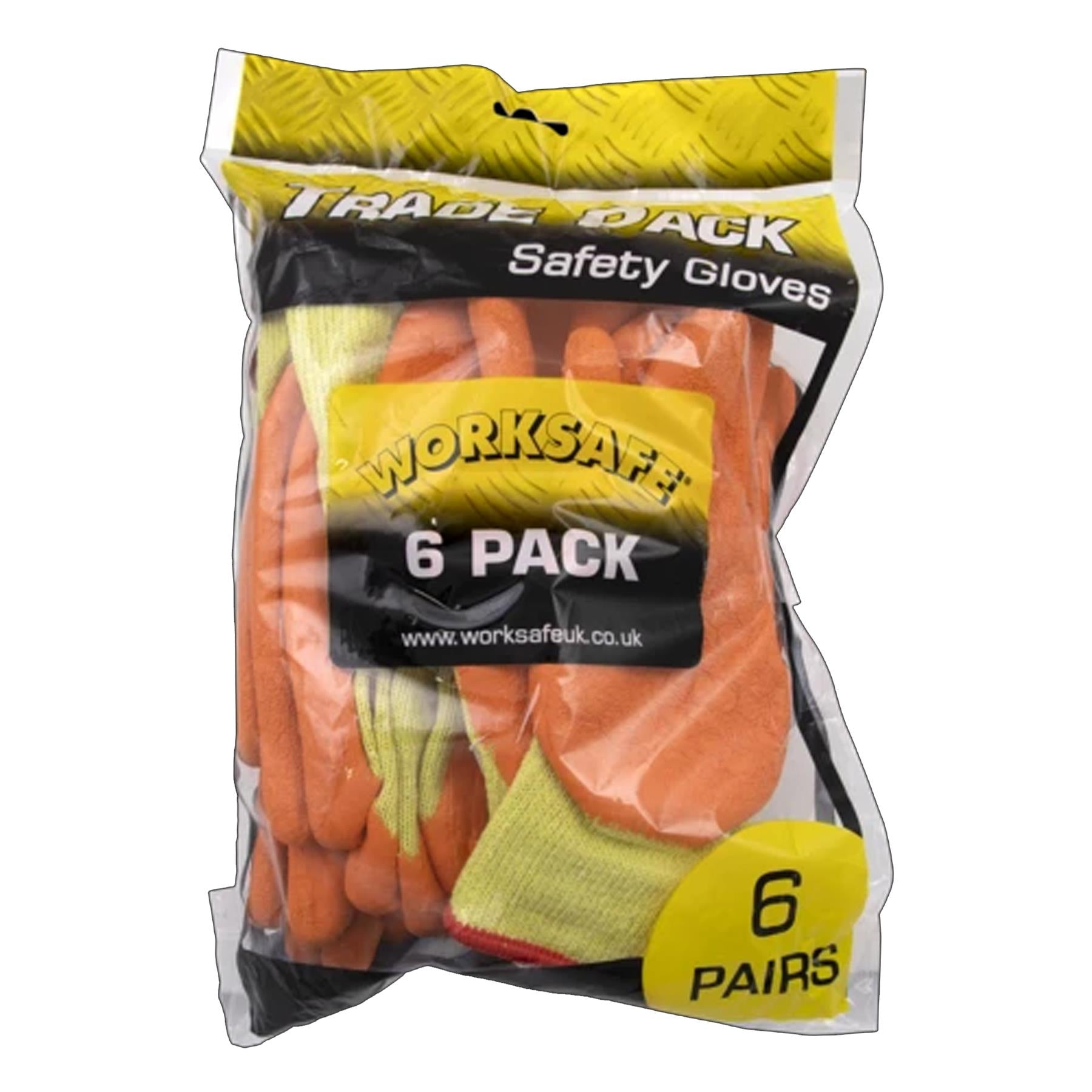 Sealey Super Grip Knitted Gloves Latex Palm (X-Large)-Pack of 6 Prs
