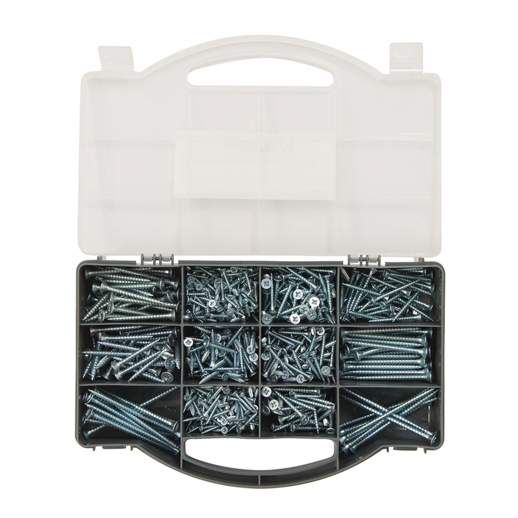 Pack Plated Countersink Screws Bzp Zinc-Plated, Twin-Thread Pzd Screws