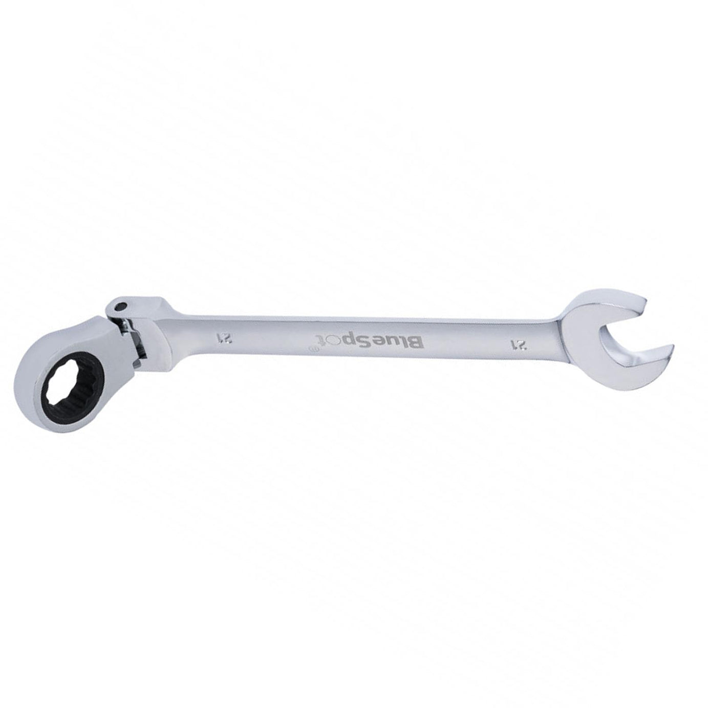 BlueSpot Flexible Ratchet Ring Spanner Flex Head Flexi Swivel Size 21mm