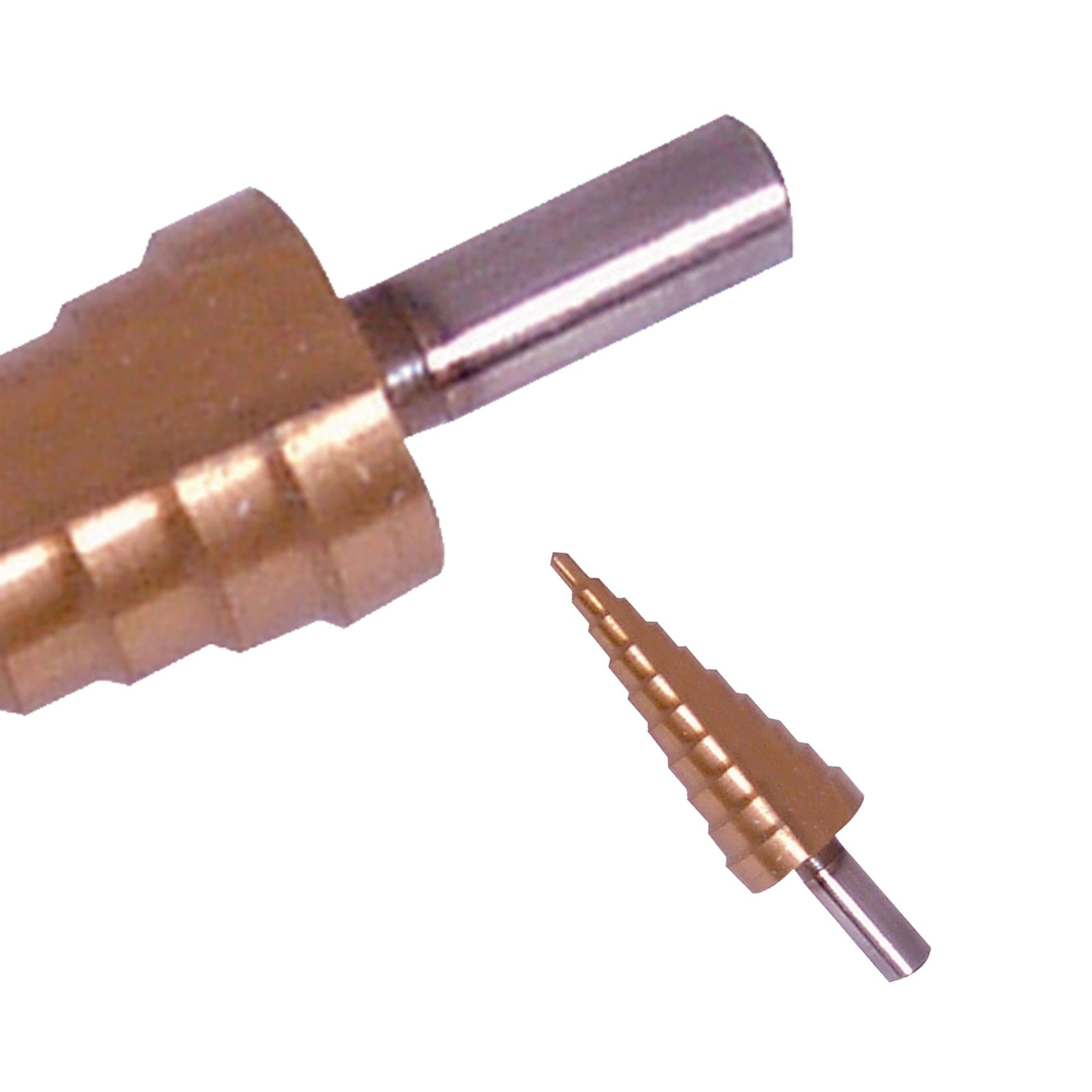 Titanium-Coated Hss Step Drill Bit 4mm - 22mm DIY Tools Produces Accurate Holes