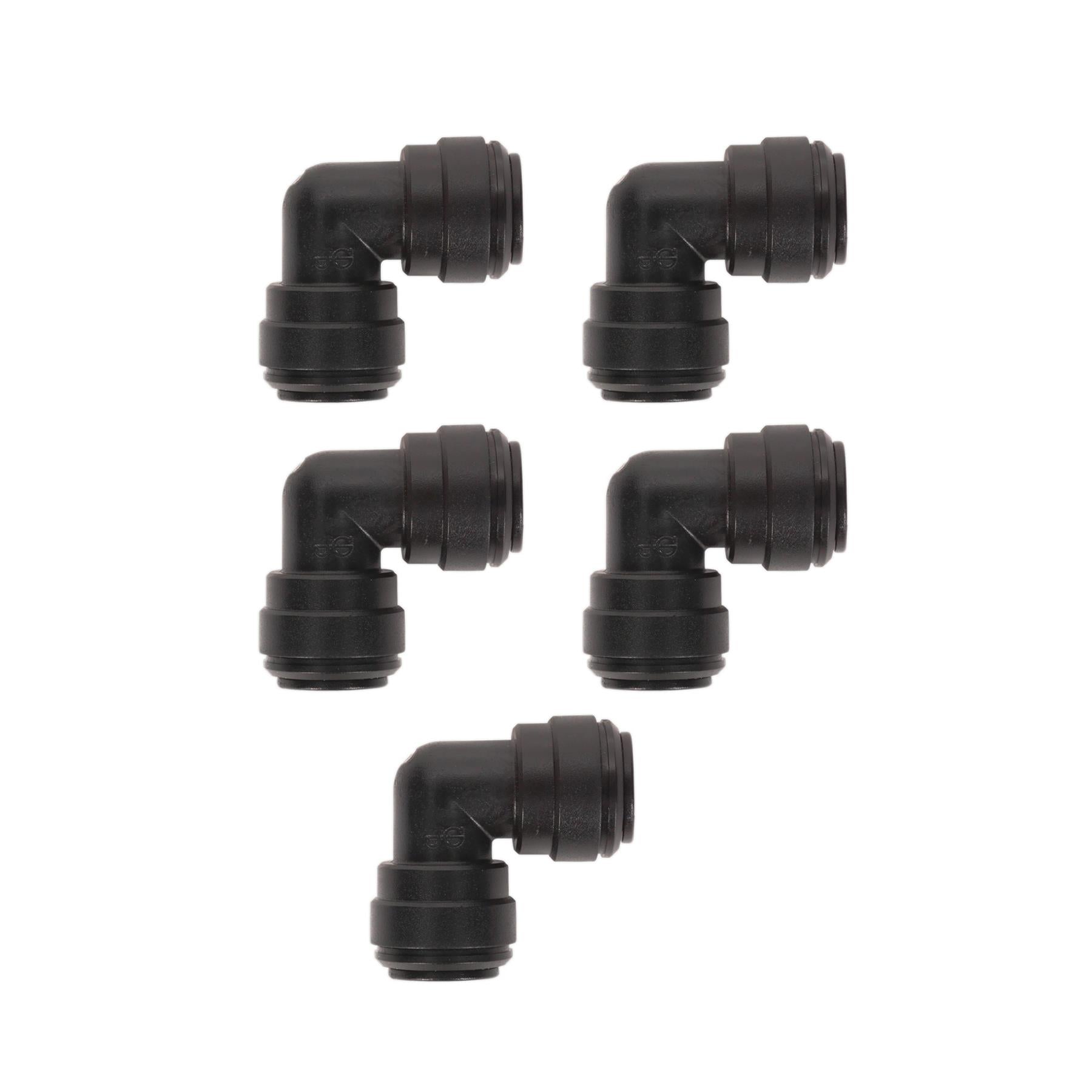 Sealey Elbow Coupling 10mm Pack of 5 (John Guest Speedfit-PM0310E)